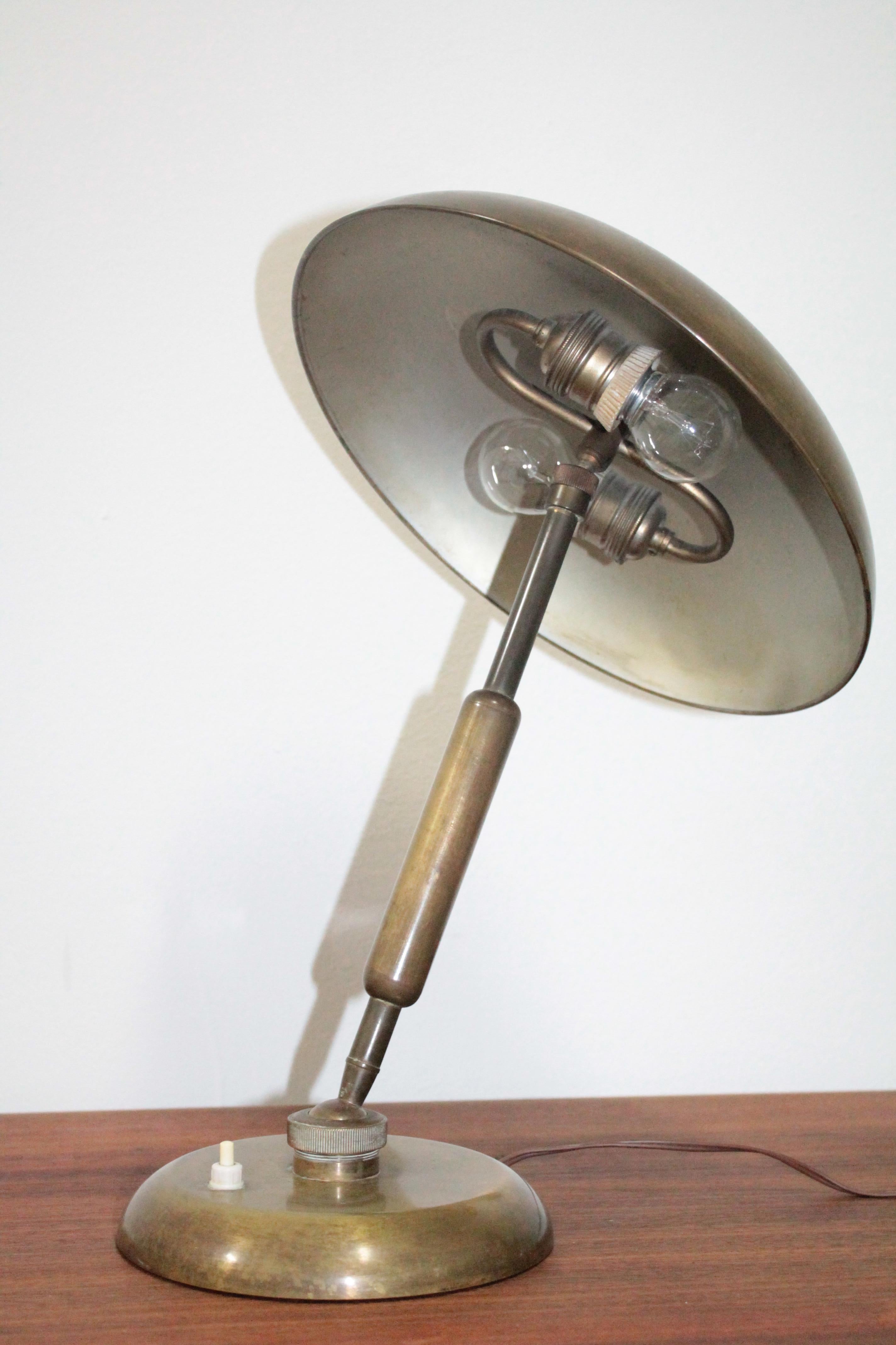 Oscar Torlasco for Lumi, 1950s Italian Midcentury Brass Lamp, 1950s 6