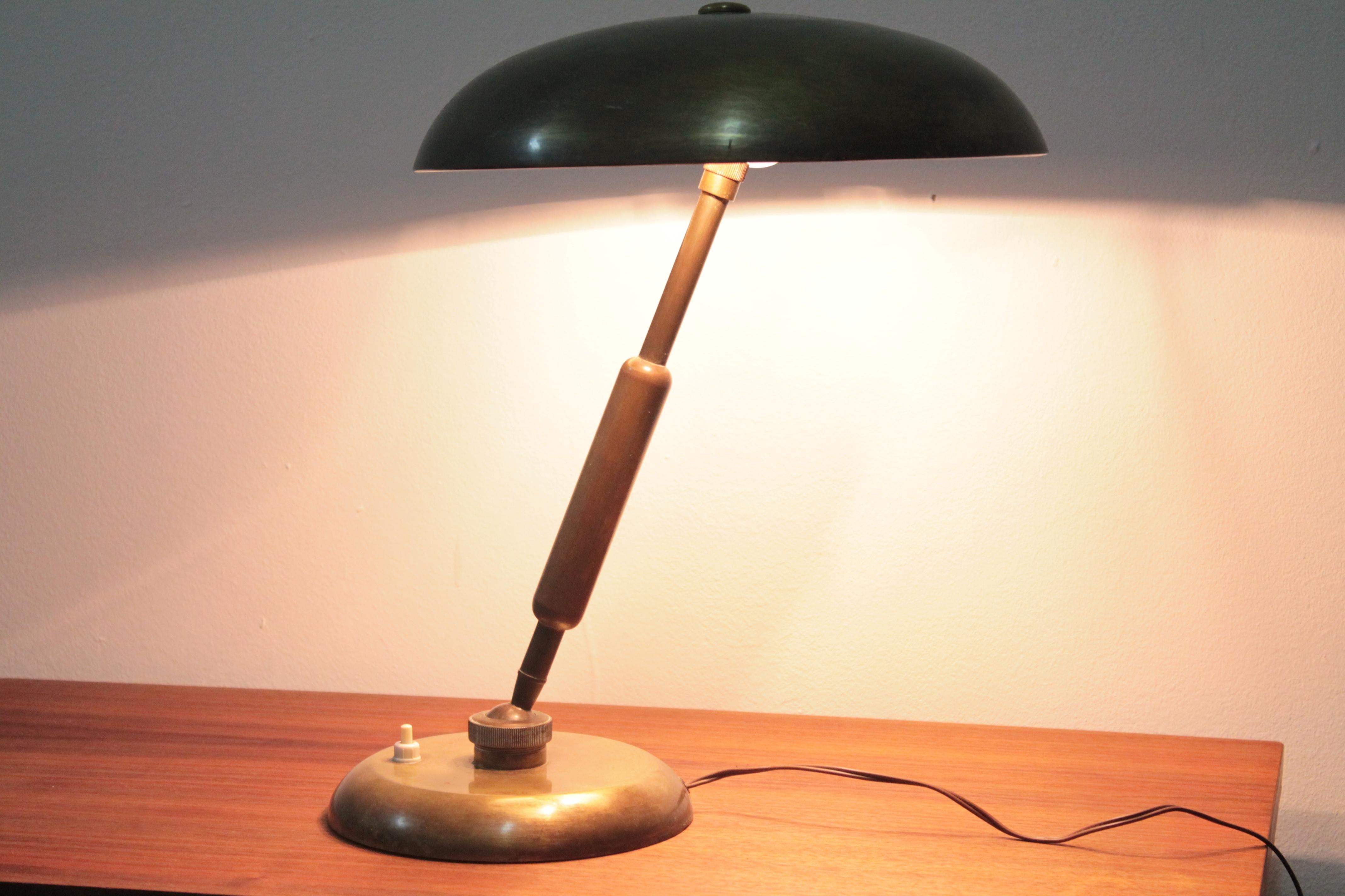 Oscar Torlasco for Lumi, 1950s Italian Midcentury Brass Lamp, 1950s 8