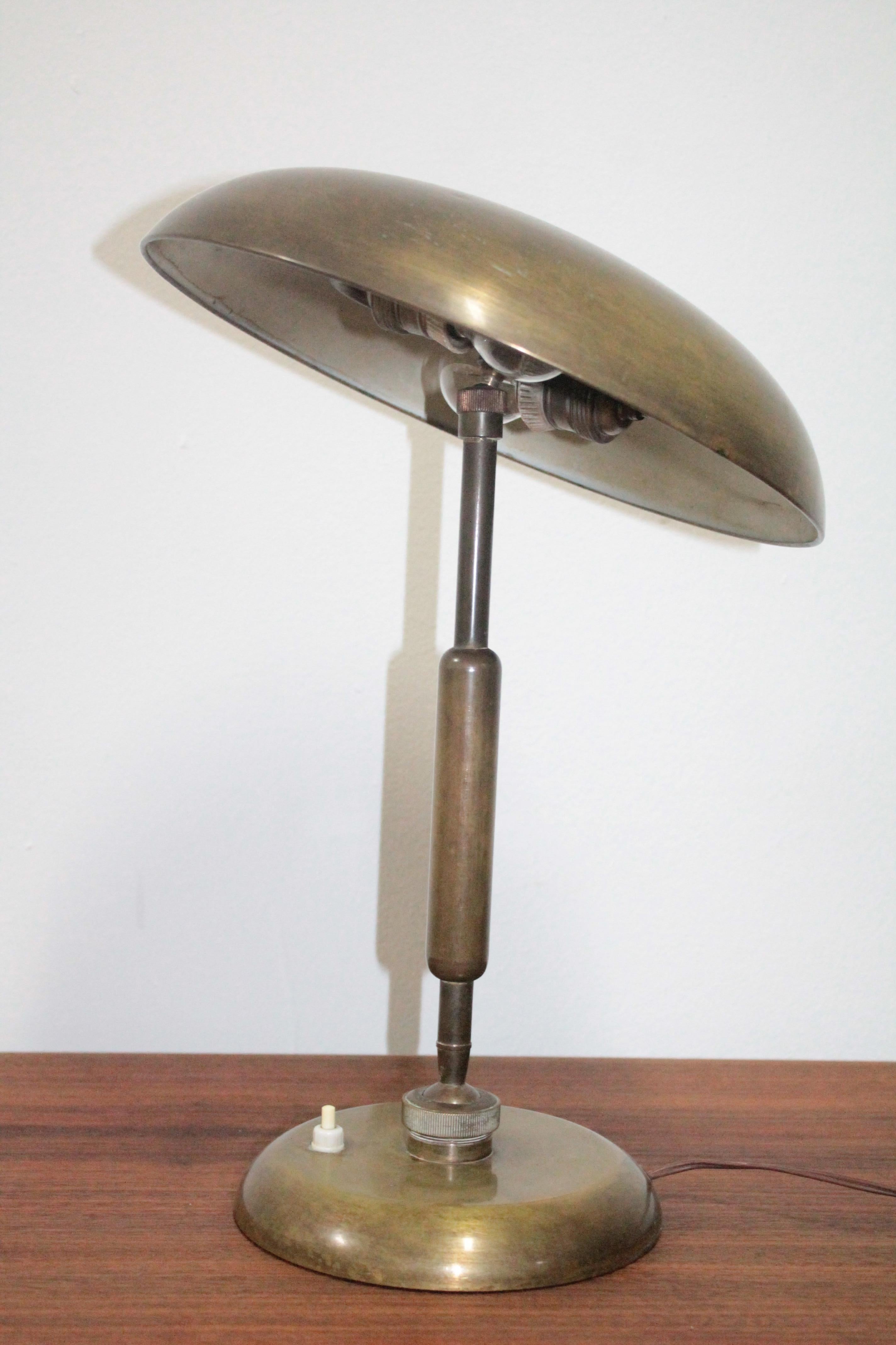 Oscar Torlasco for Lumi, 1950s Italian Midcentury Brass Lamp, 1950s 2