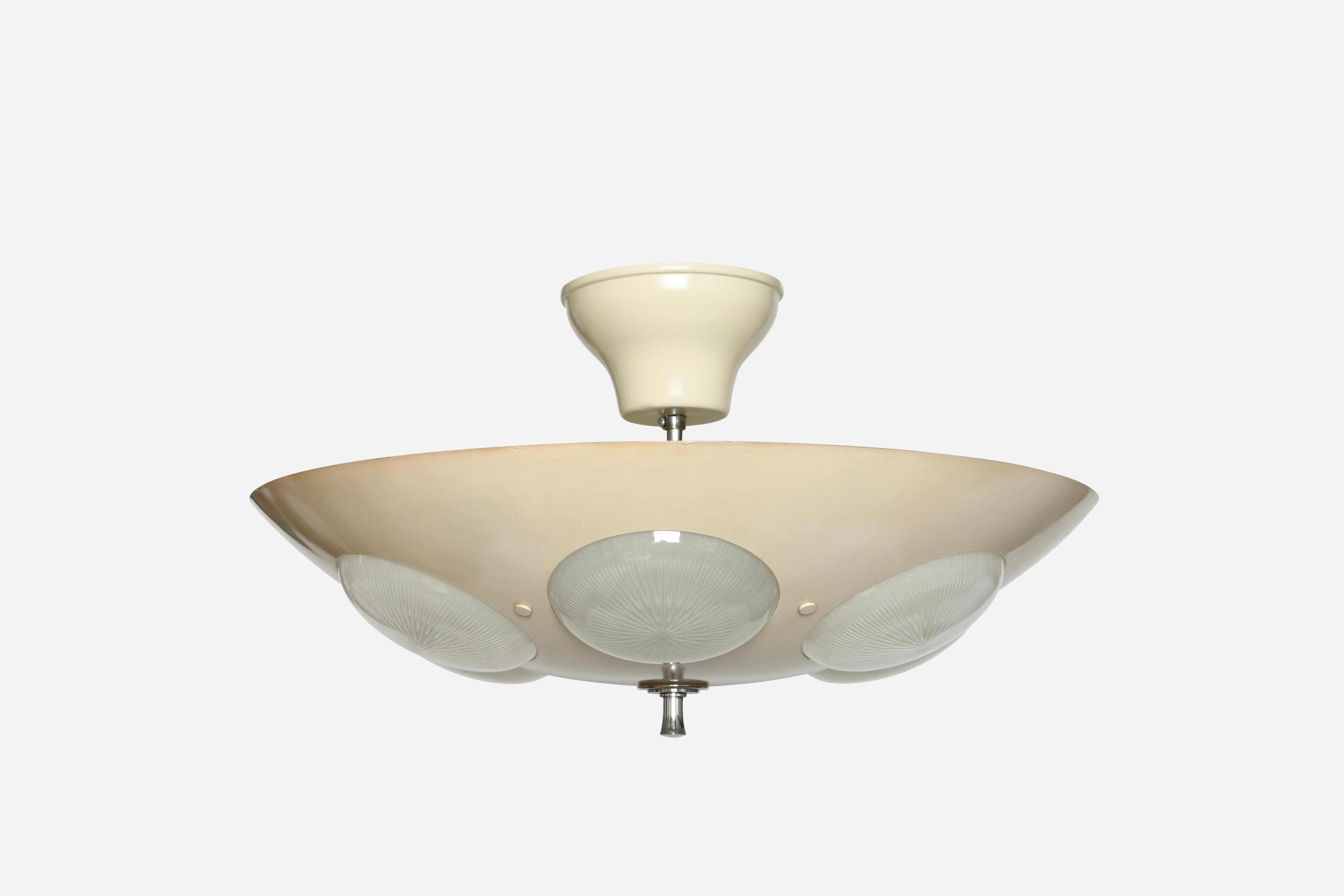 Oscar Torlasco for Lumi attributed ceiling suspension For Sale 2