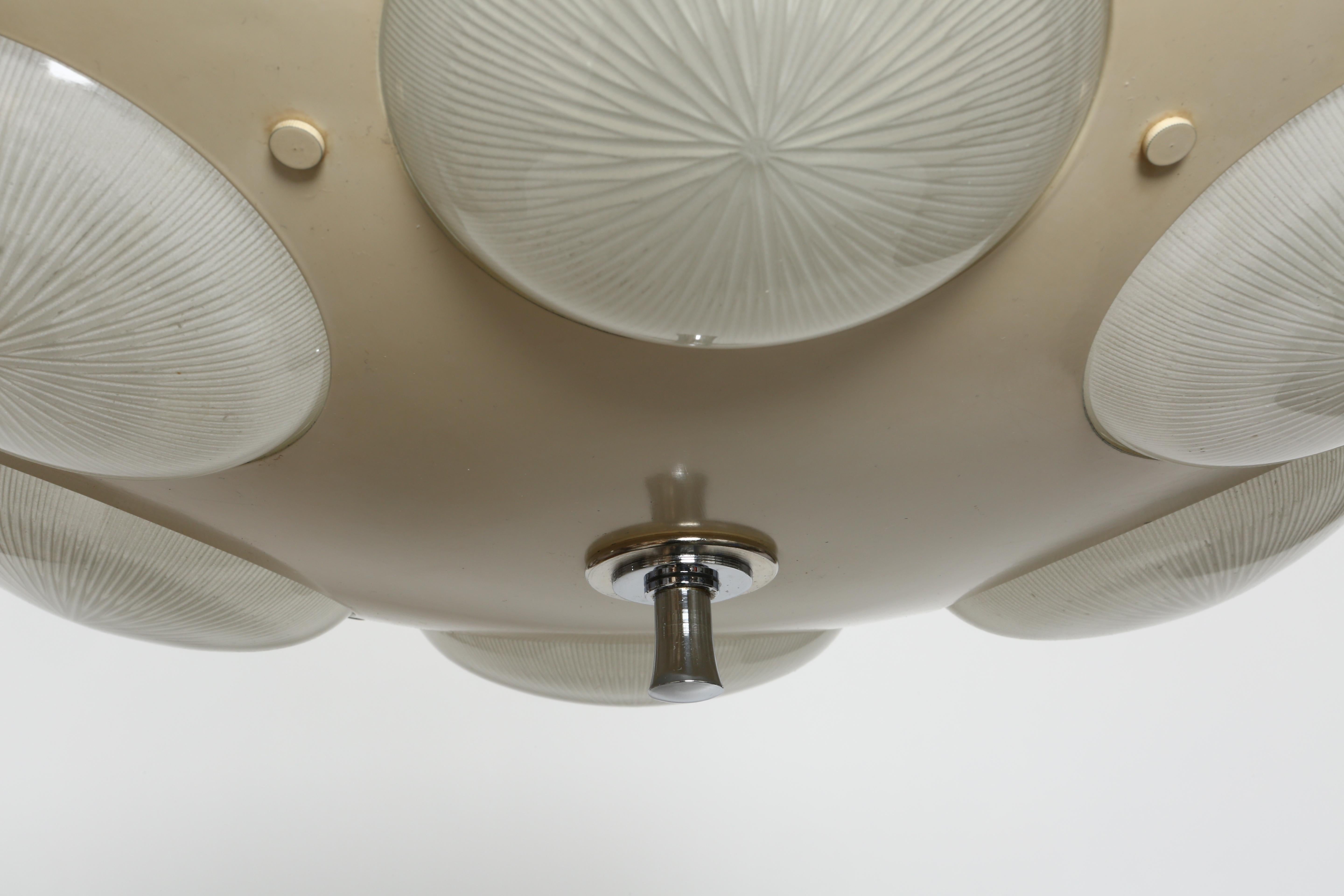 Oscar Torlasco for Lumi attributed ceiling suspension For Sale 5