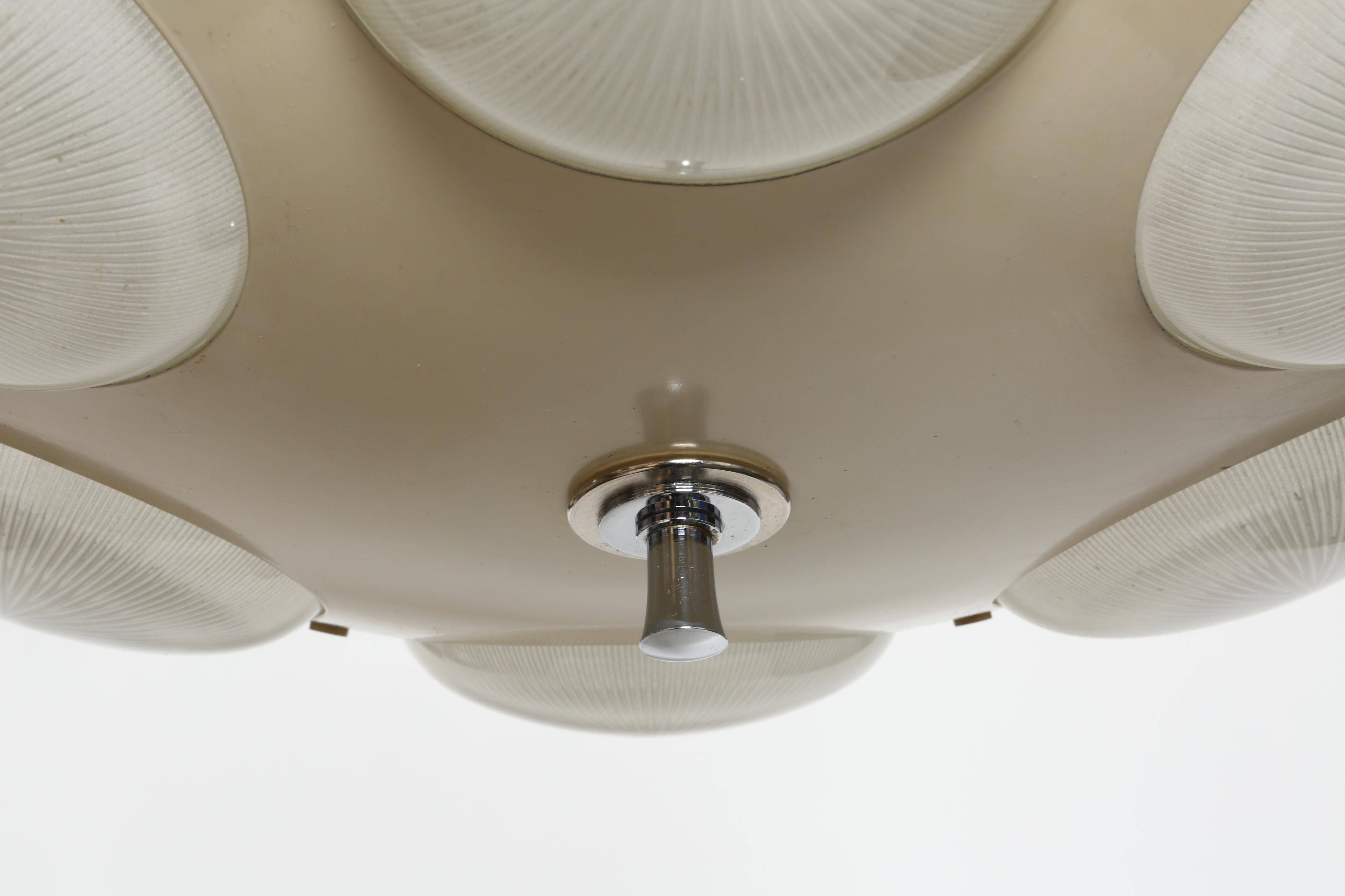 Oscar Torlasco for Lumi attributed ceiling suspension For Sale 9