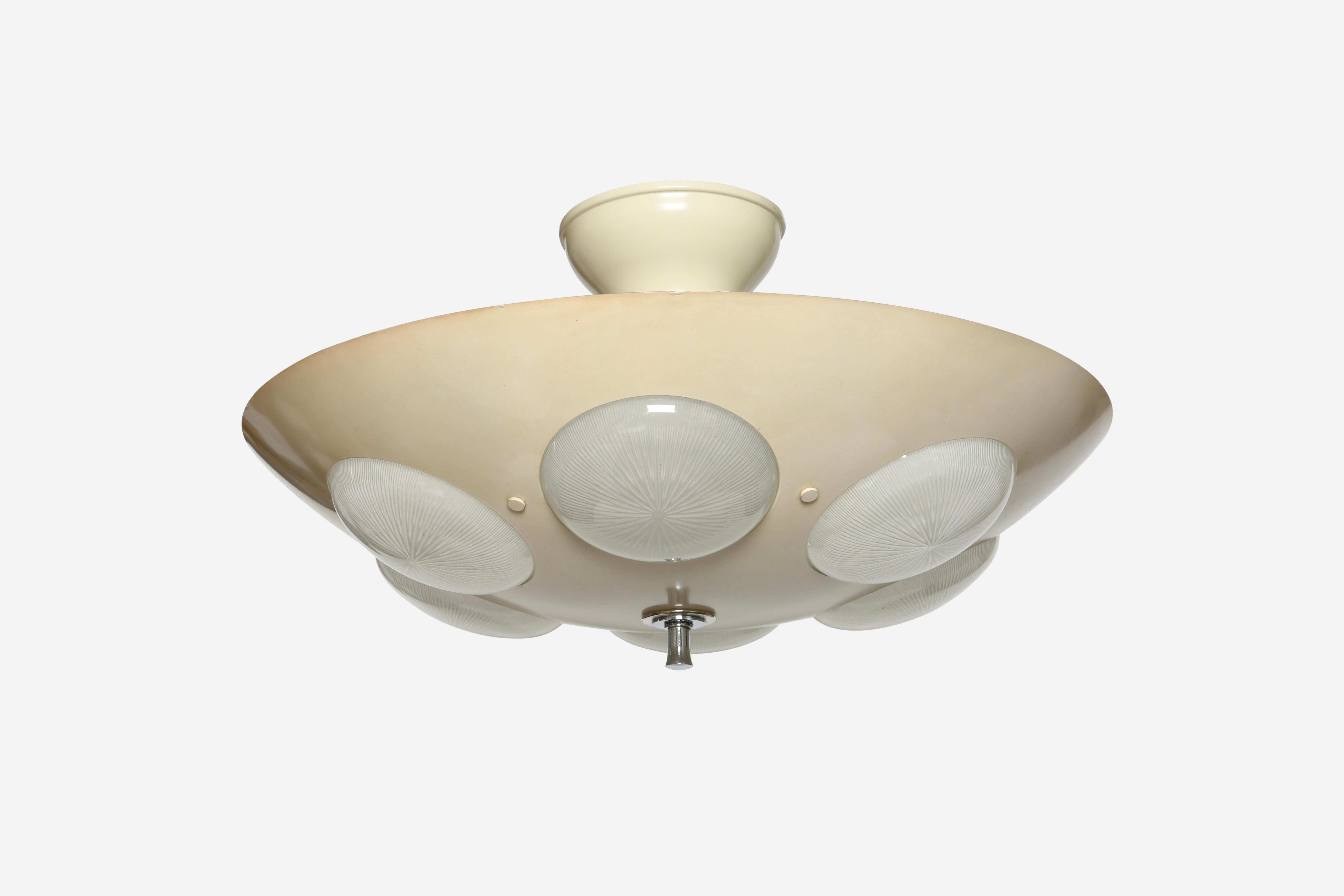 Oscar Torlasco for Lumi attributed ceiling suspension For Sale 1