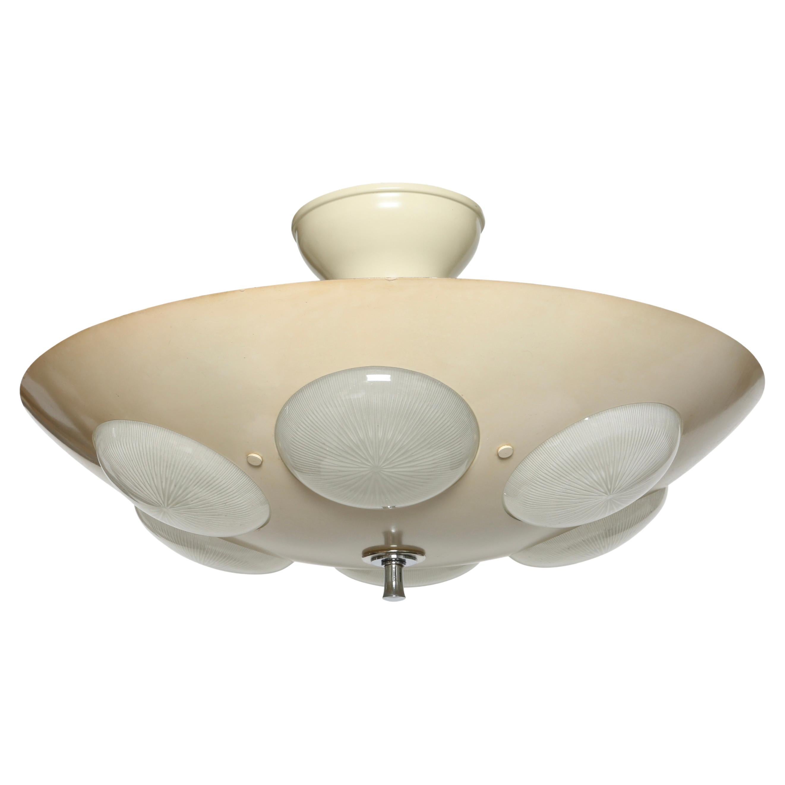 Oscar Torlasco for Lumi attributed ceiling suspension For Sale