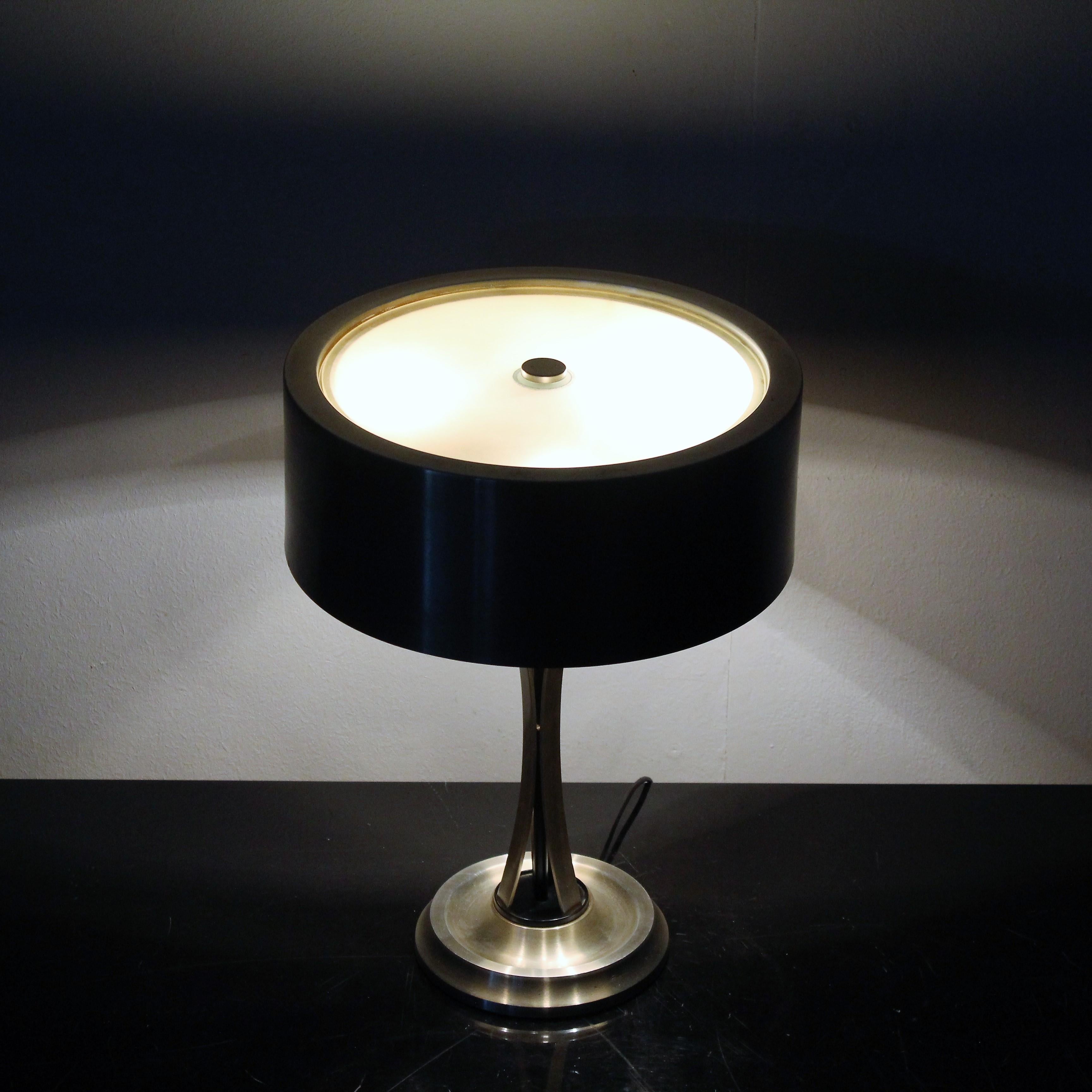 Oscar Torlasco Mid-Century Steel Table Lamp  Mod. 790 for LUMI Milano 1950  6