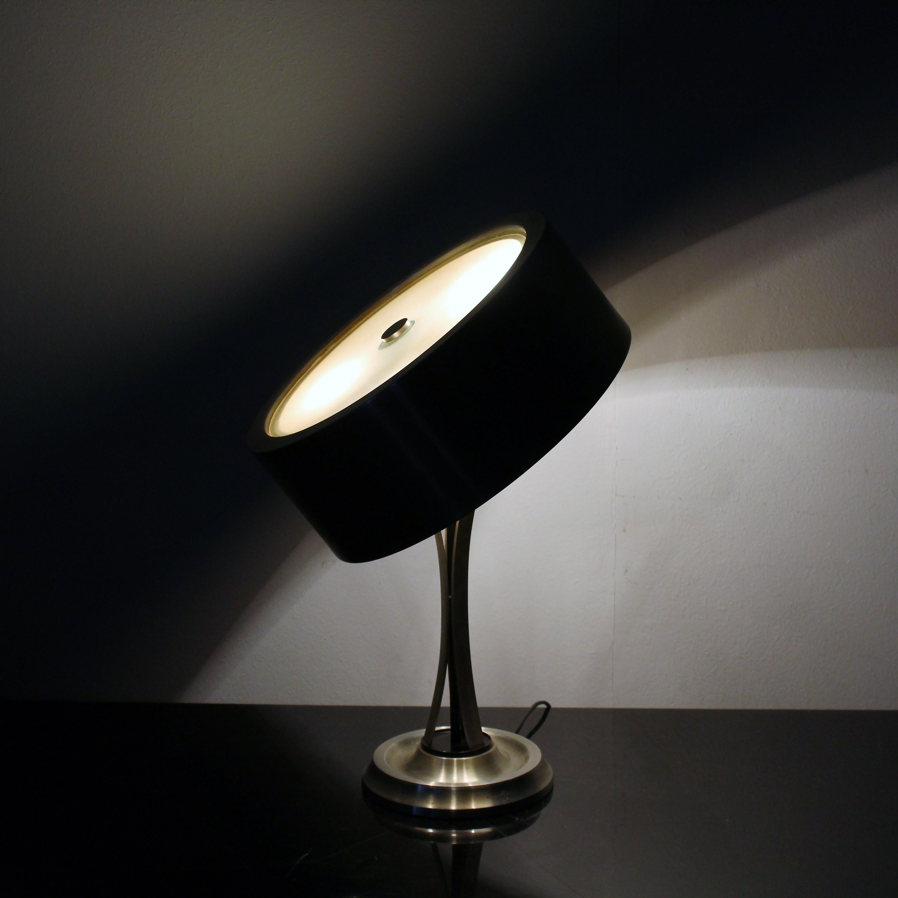 Oscar Torlasco Mid-Century Steel Table Lamp  Mod. 790 for LUMI Milano 1950  7