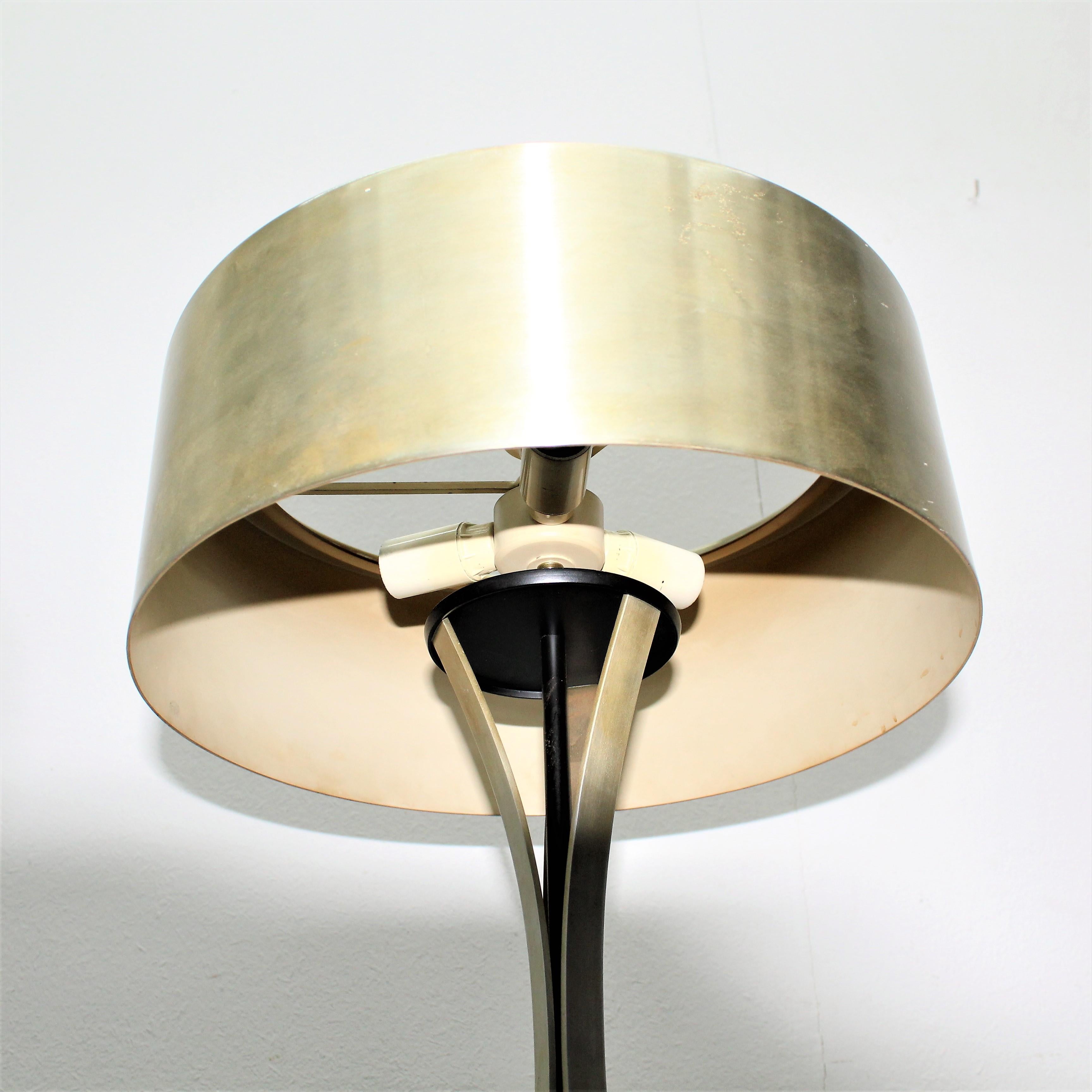 Mid-20th Century Oscar Torlasco Mid-Century Steel Table Lamp  Mod. 790 for LUMI Milano 1950 