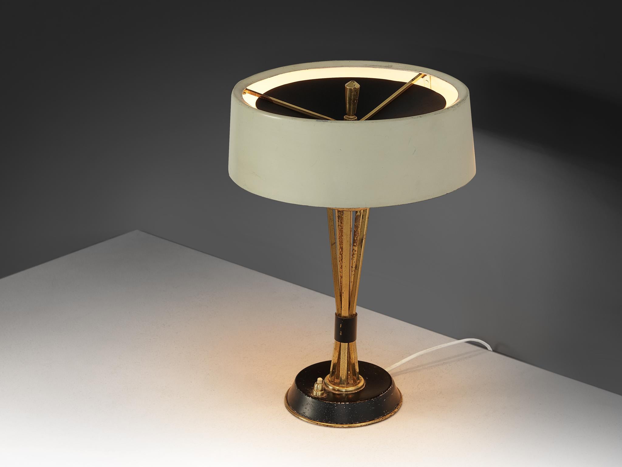 Mid-20th Century Oscar Torlasco for Lumi Milano Swiveling Table Lamp  For Sale