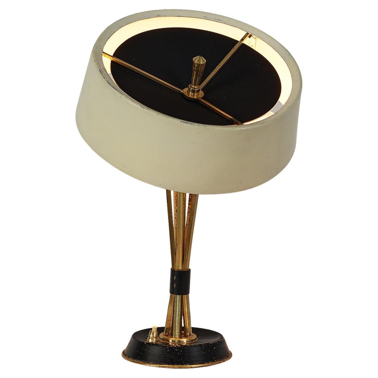 Lampe de table pivotante Oscar Torlasco pour Lumi Milano 