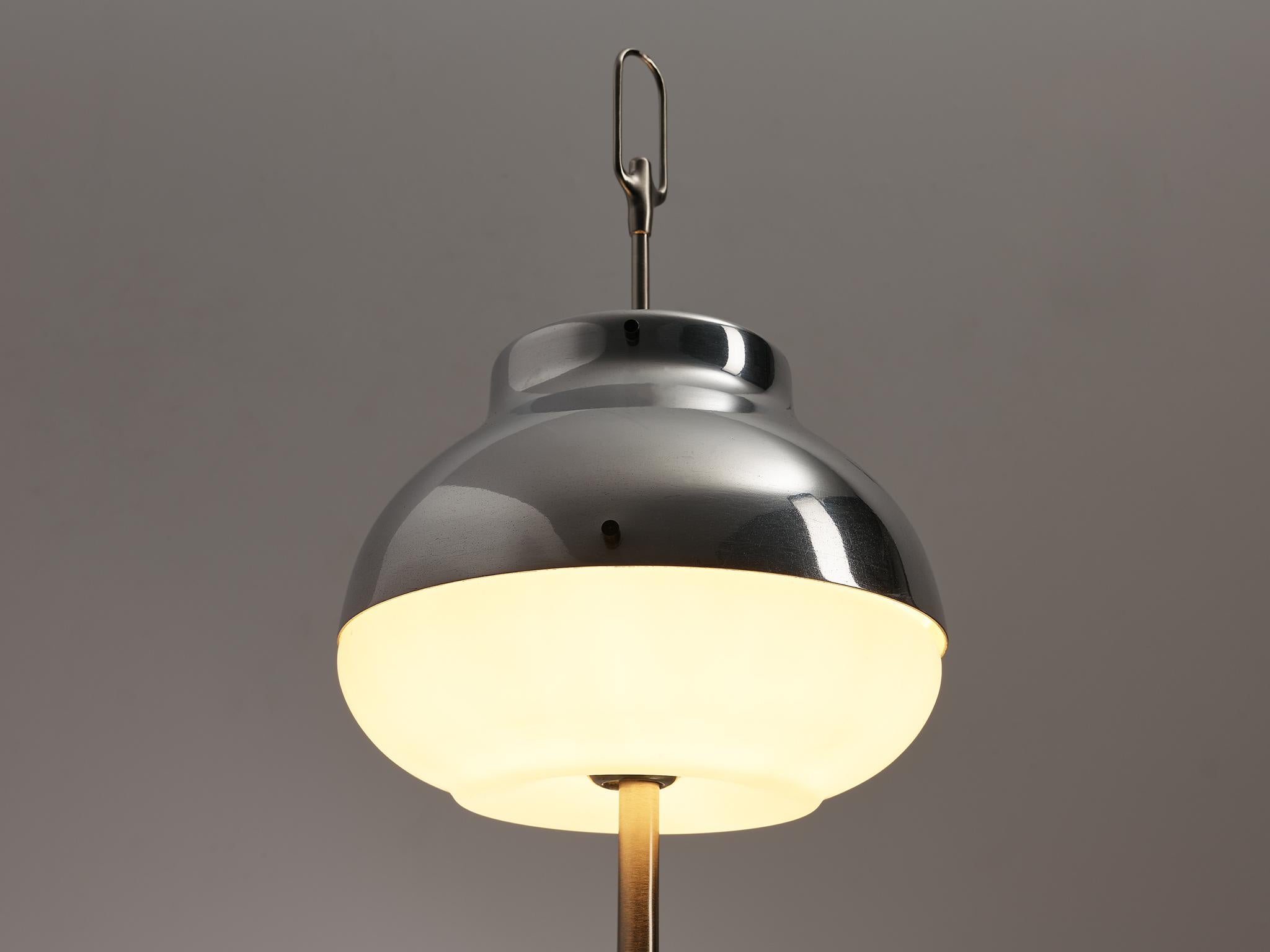 Italian Oscar Torlasco For Lumi Milano Table Lamps with Opaline Glass