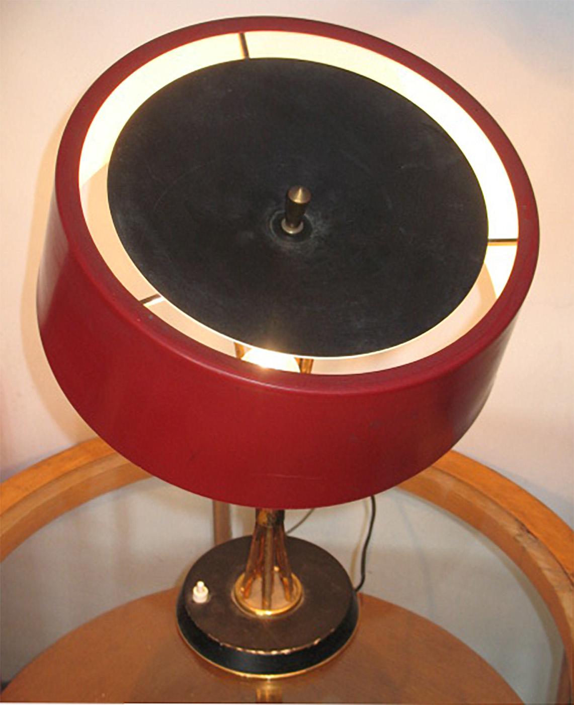 Lacquered Oscar Torlasco for Lumi Table Lamp, 1960s For Sale