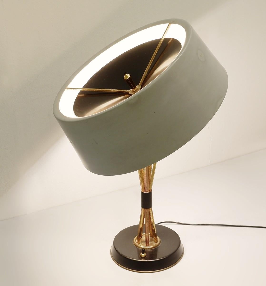 Brass Oscar Torlasco for Lumi Table Lamp 'Model 476', 1950s