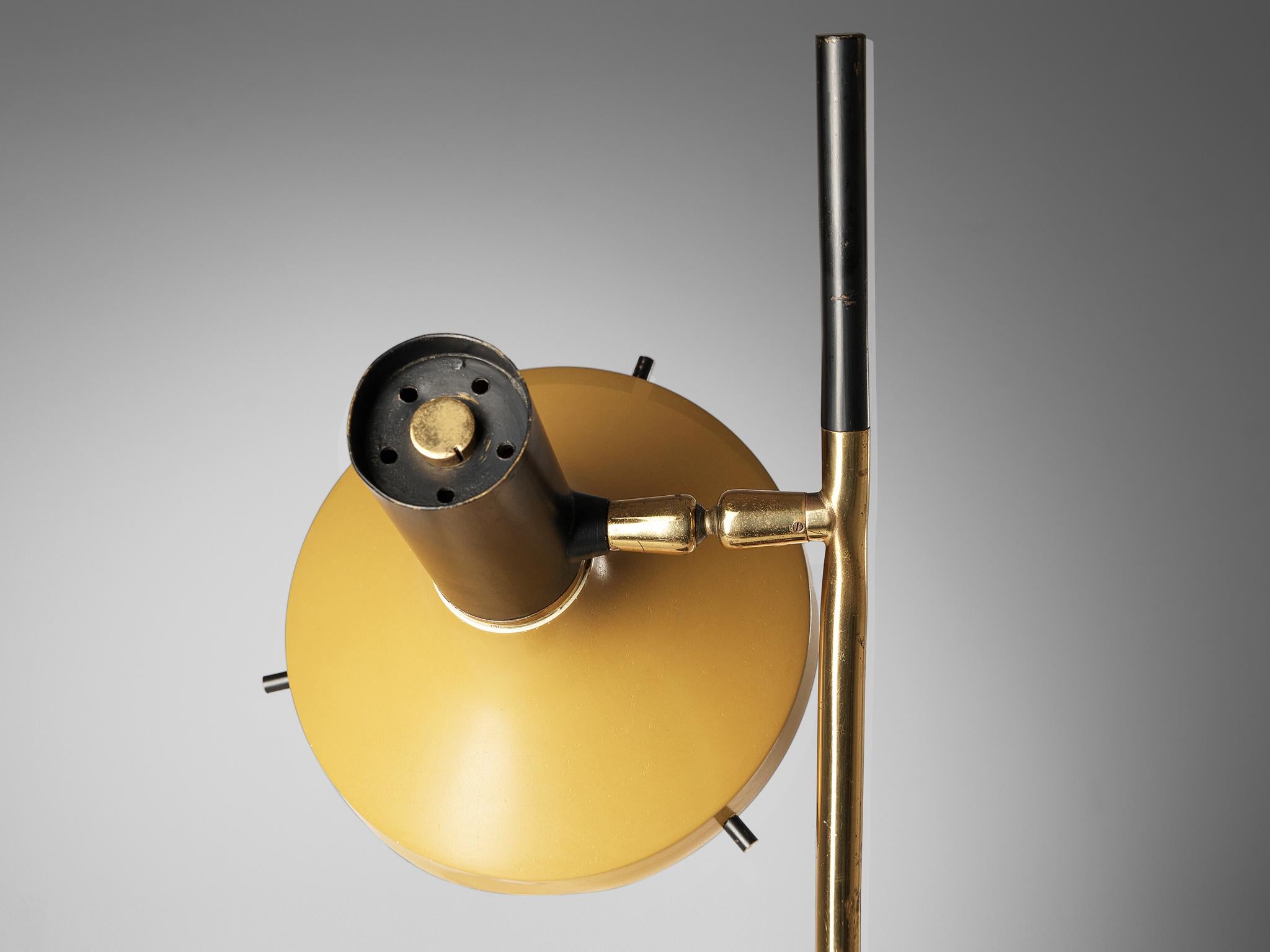 Oscar Torlasco for Lumi Table Lamp Model '553' in Metal and Brass 1