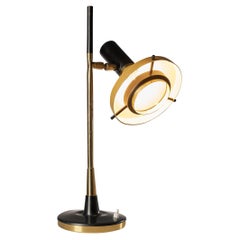 Oscar Torlasco for Lumi Table Lamp Model '553' in Metal and Brass