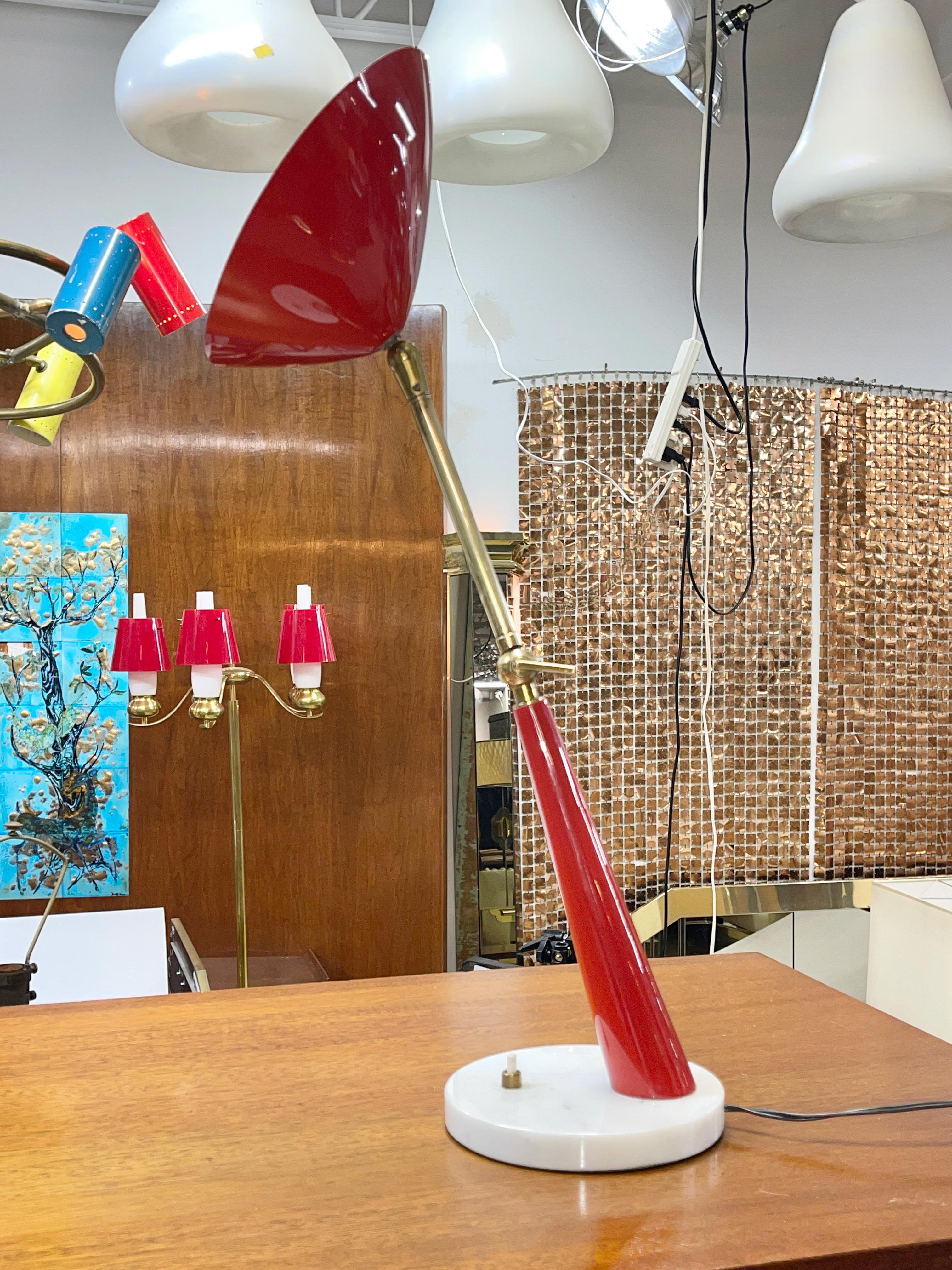 Mid-Century Modern Oscar Torlasco for Stilux Desk Lamp For Sale