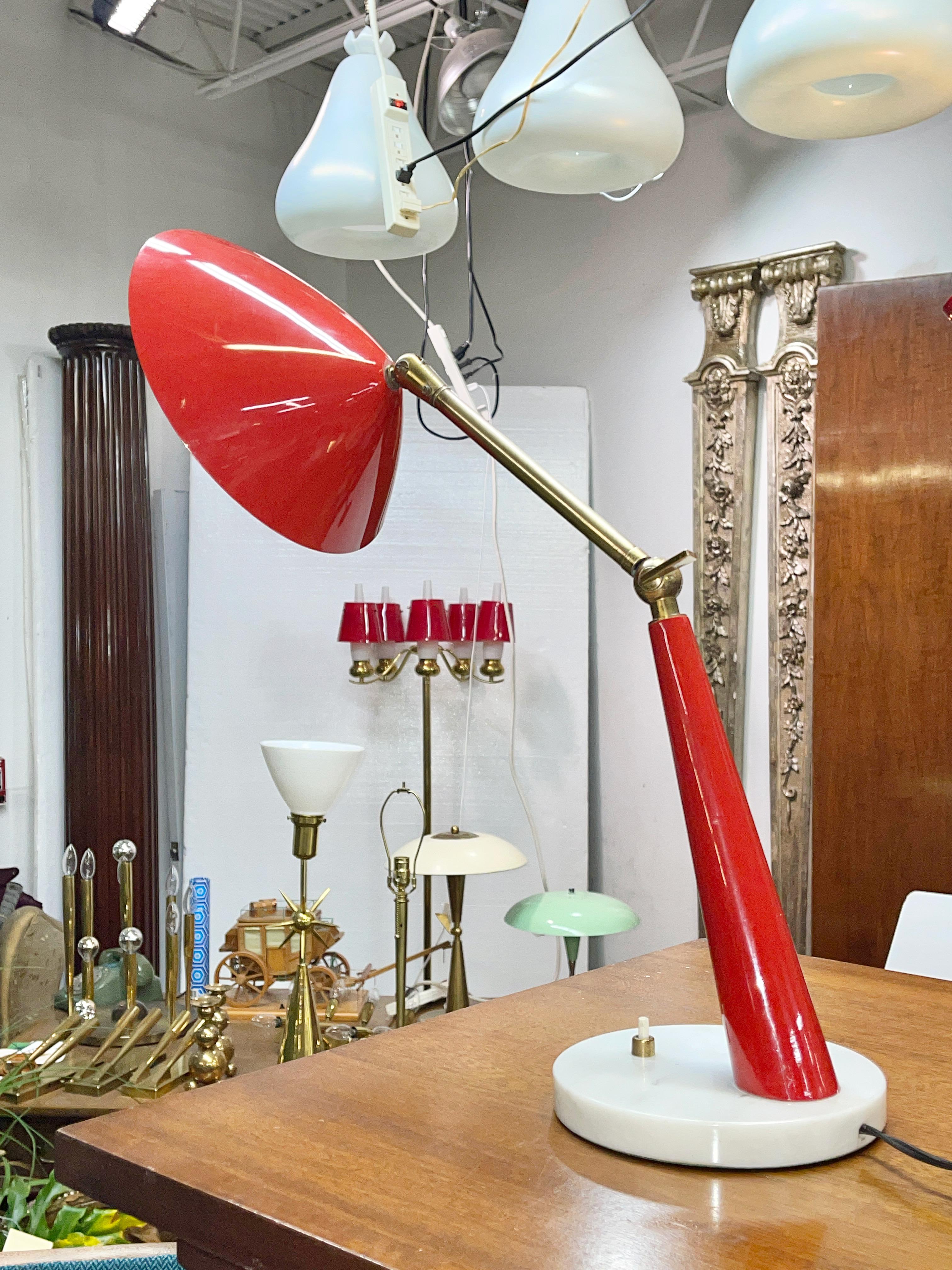 Oscar Torlasco for Stilux Desk Lamp In Good Condition For Sale In Hanover, MA