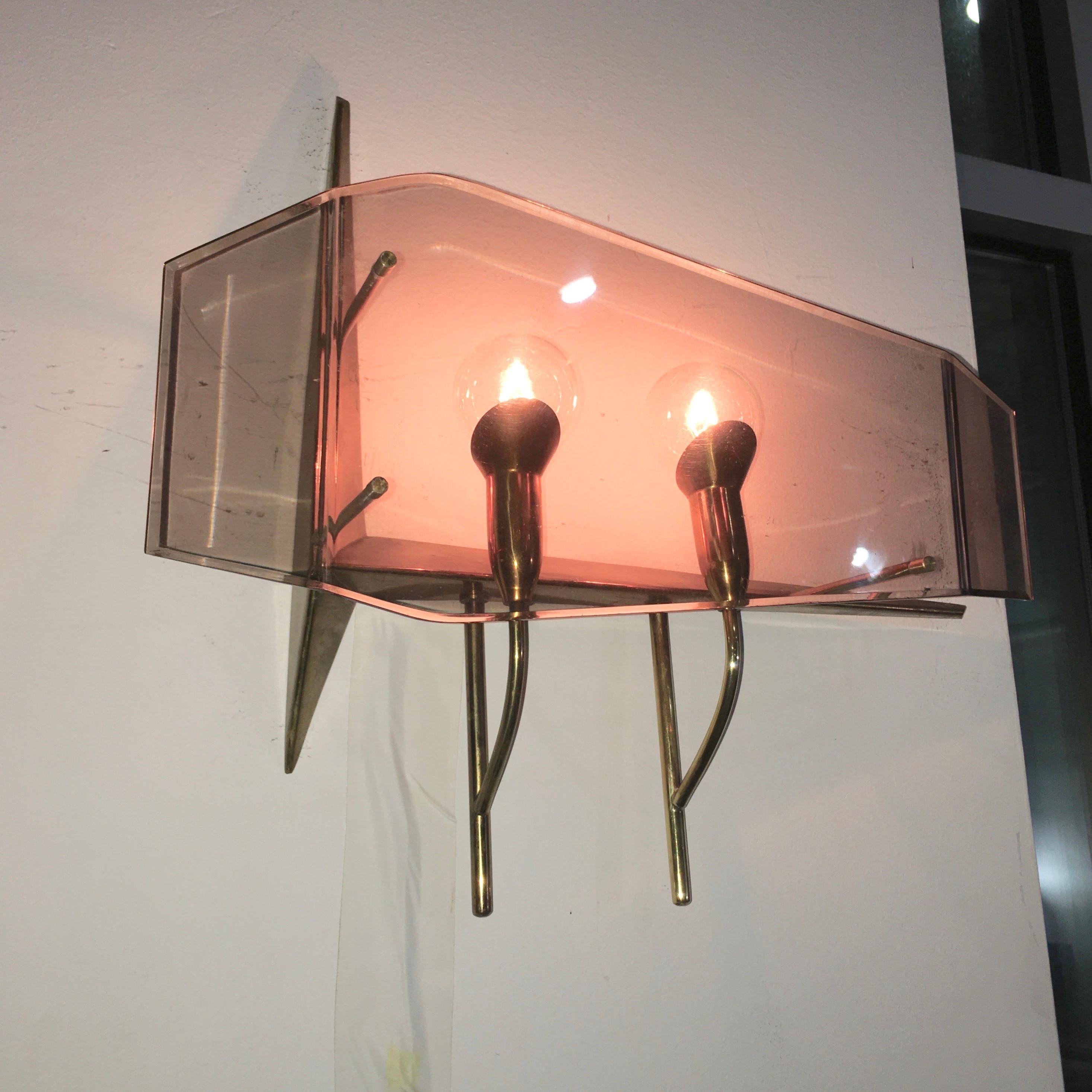 Oscar Torlasco for Stilux Milano Pair of Sconces For Sale 1