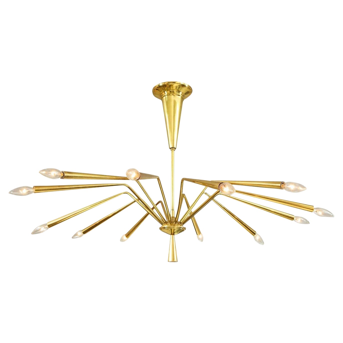 Oscar Torlasco Futurist "Spider" Chandelier 1960 For Sale