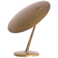 Oscar Torlasco Italian Table lamp adjustable in brass, 1950s