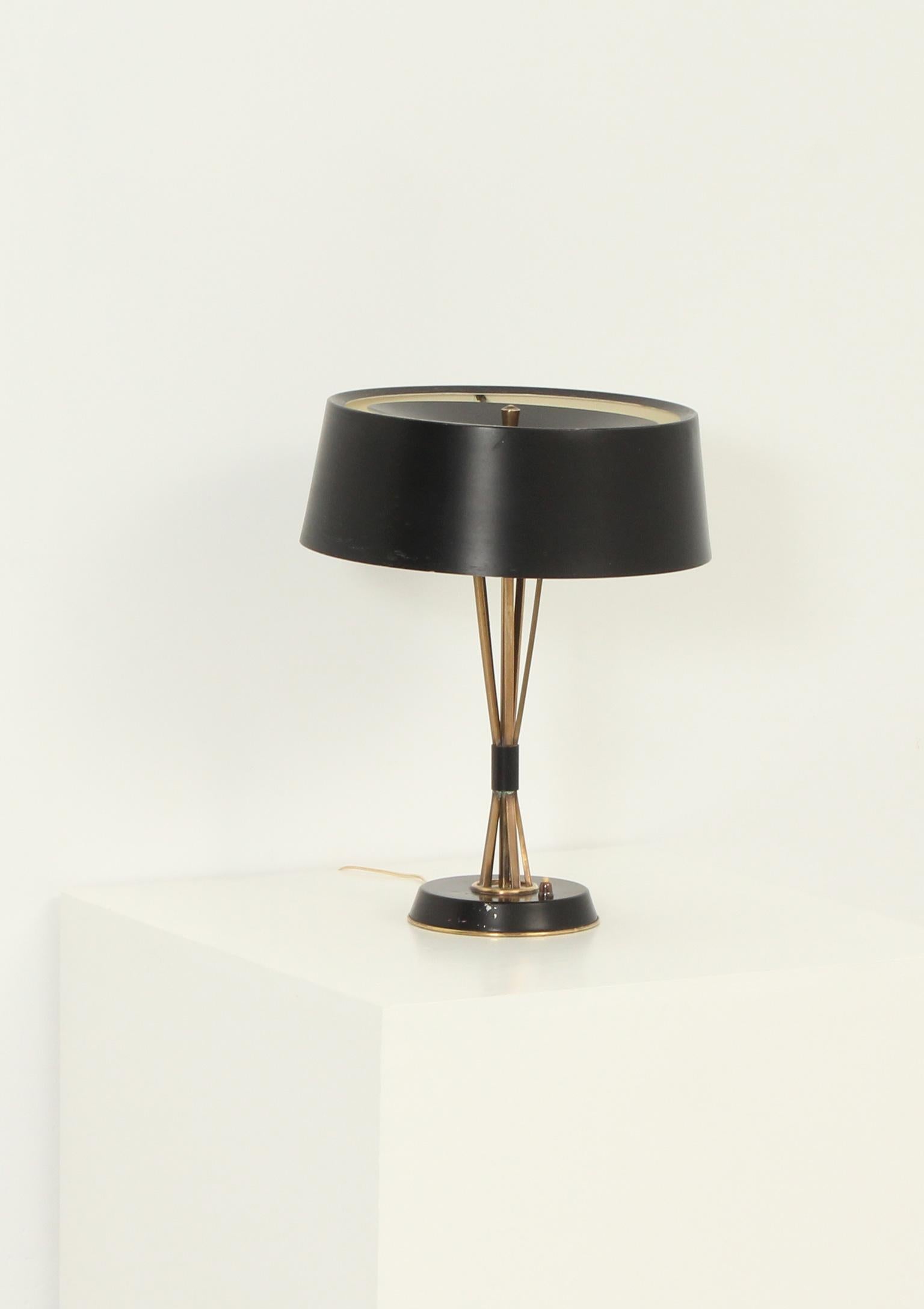 Oscar Torlasco Large Adjustable Table Lamp for Lumi, Italy 4