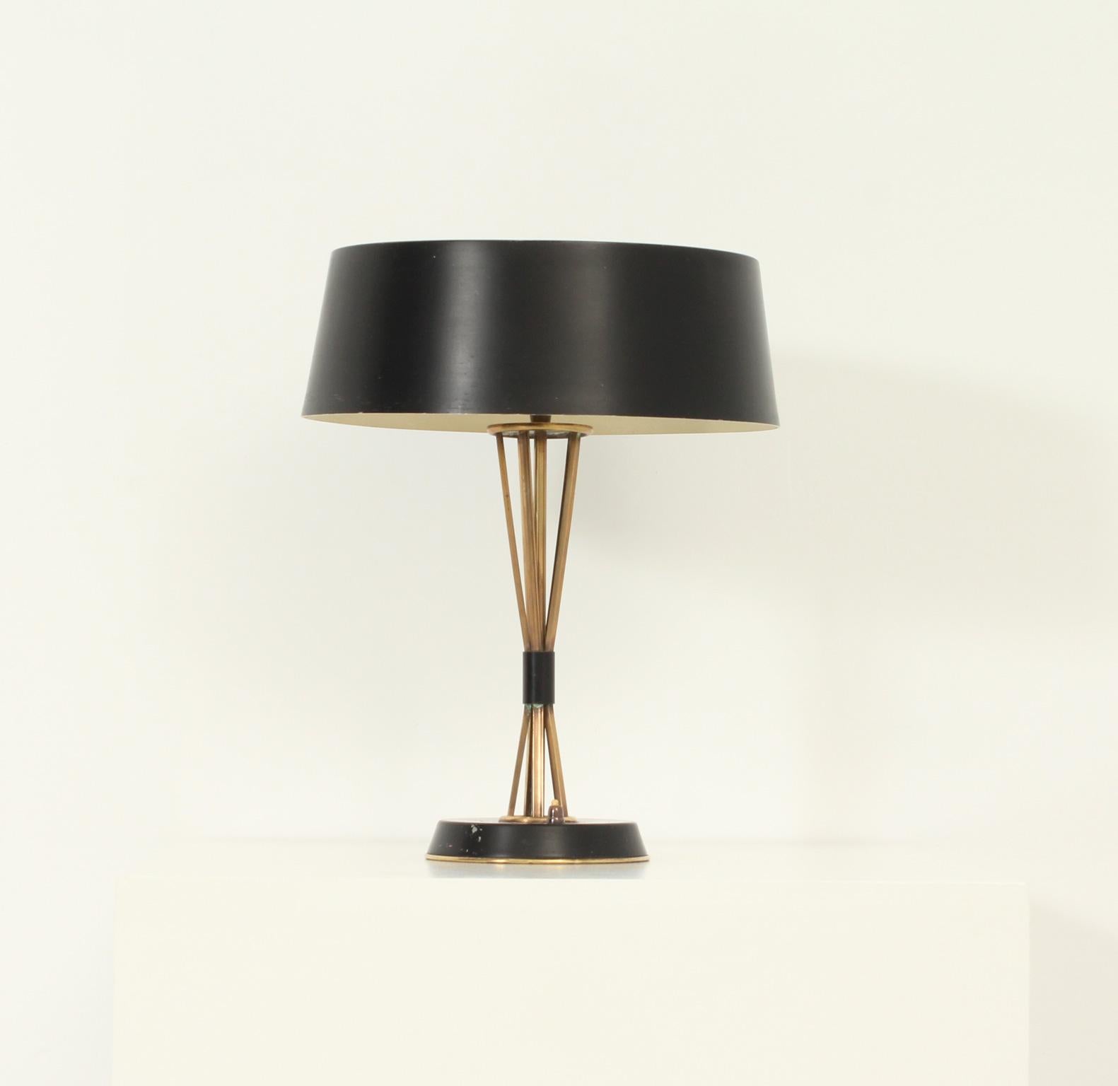 Italian Oscar Torlasco Large Adjustable Table Lamp for Lumi, Italy