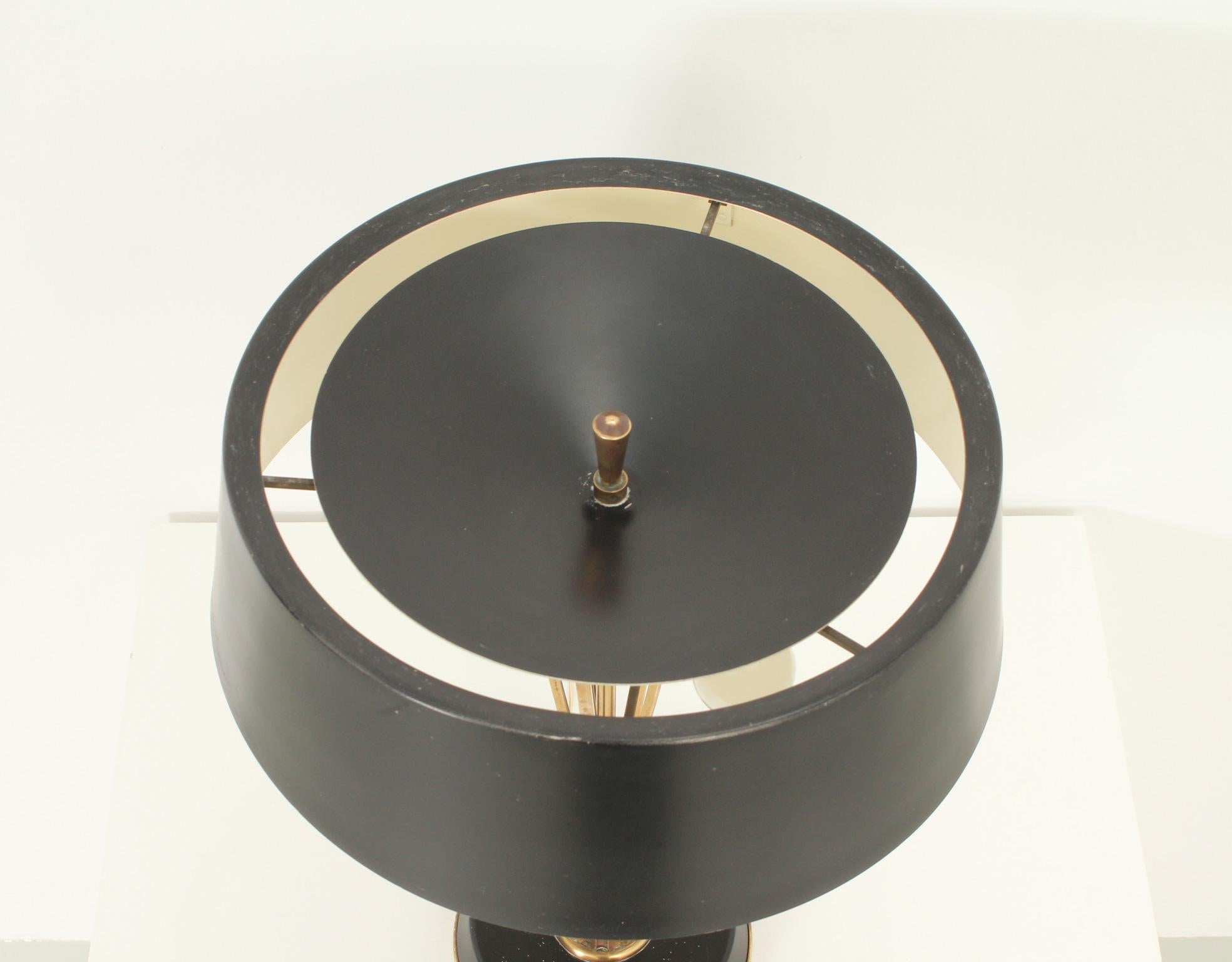 Mid-20th Century Oscar Torlasco Large Adjustable Table Lamp for Lumi, Italy