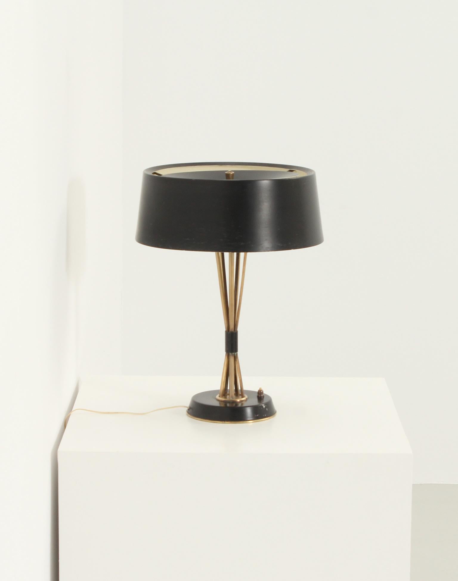 Oscar Torlasco Large Adjustable Table Lamp for Lumi, Italy 1