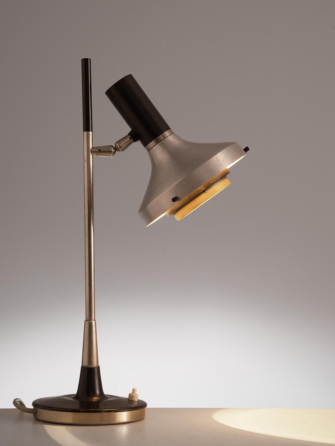 Mid-Century Modern Oscar Torlasco Lens Light Table Lamp