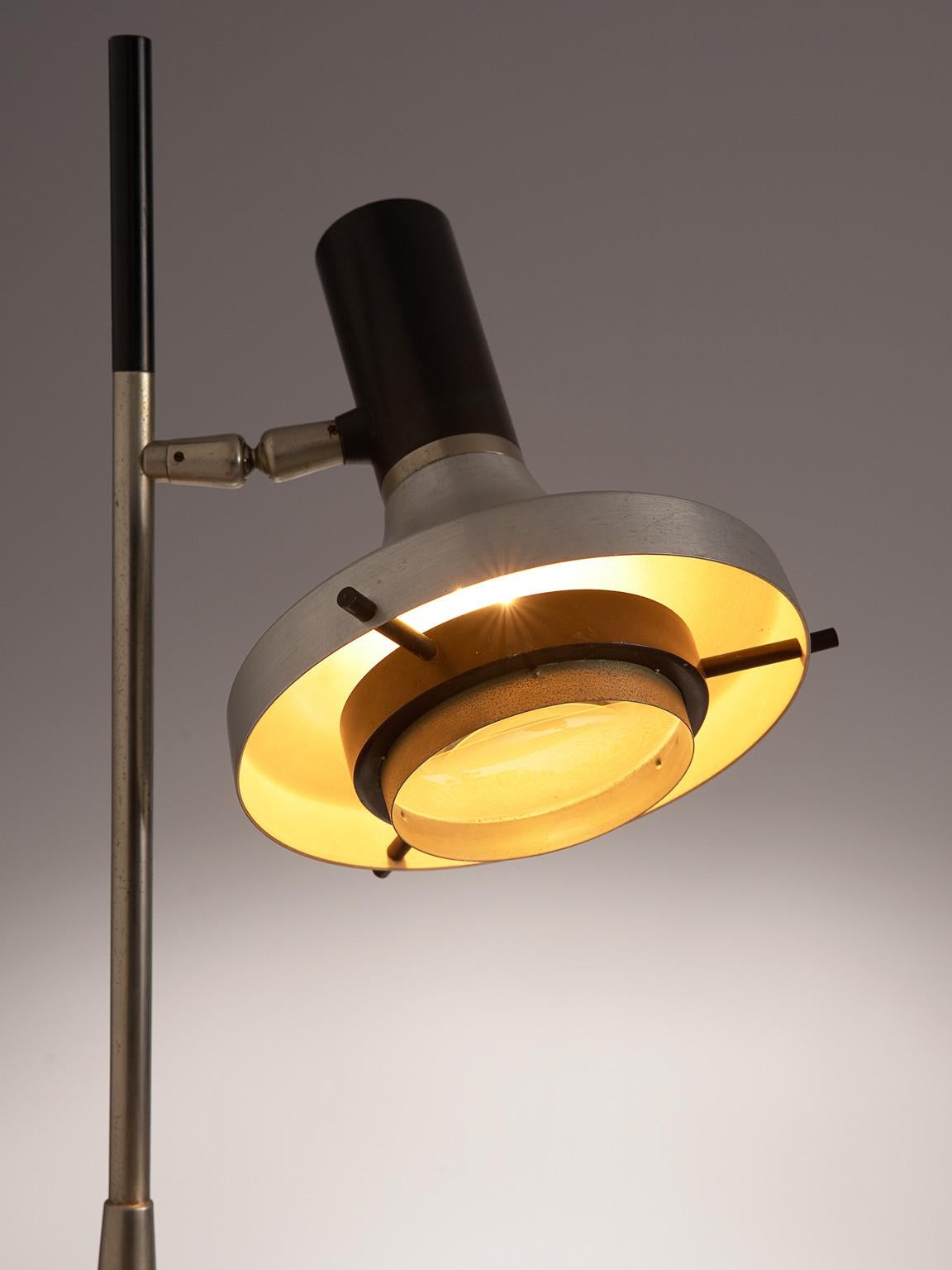 Italian Oscar Torlasco Lens Light Table Lamp