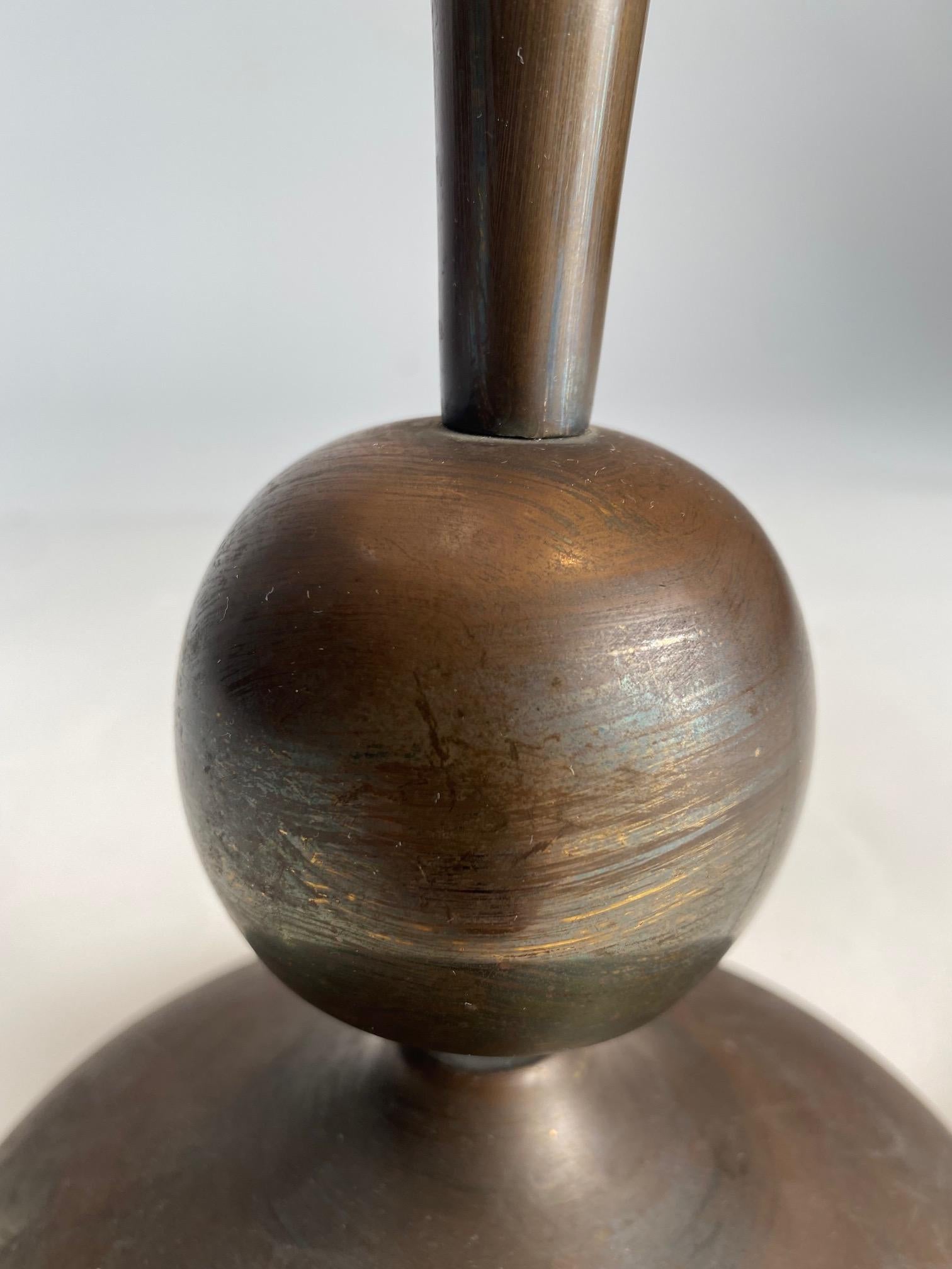 Mid-20th Century Oscar Torlasco Mid-Century Brass Table Lamp, Lumi 1950s For Sale