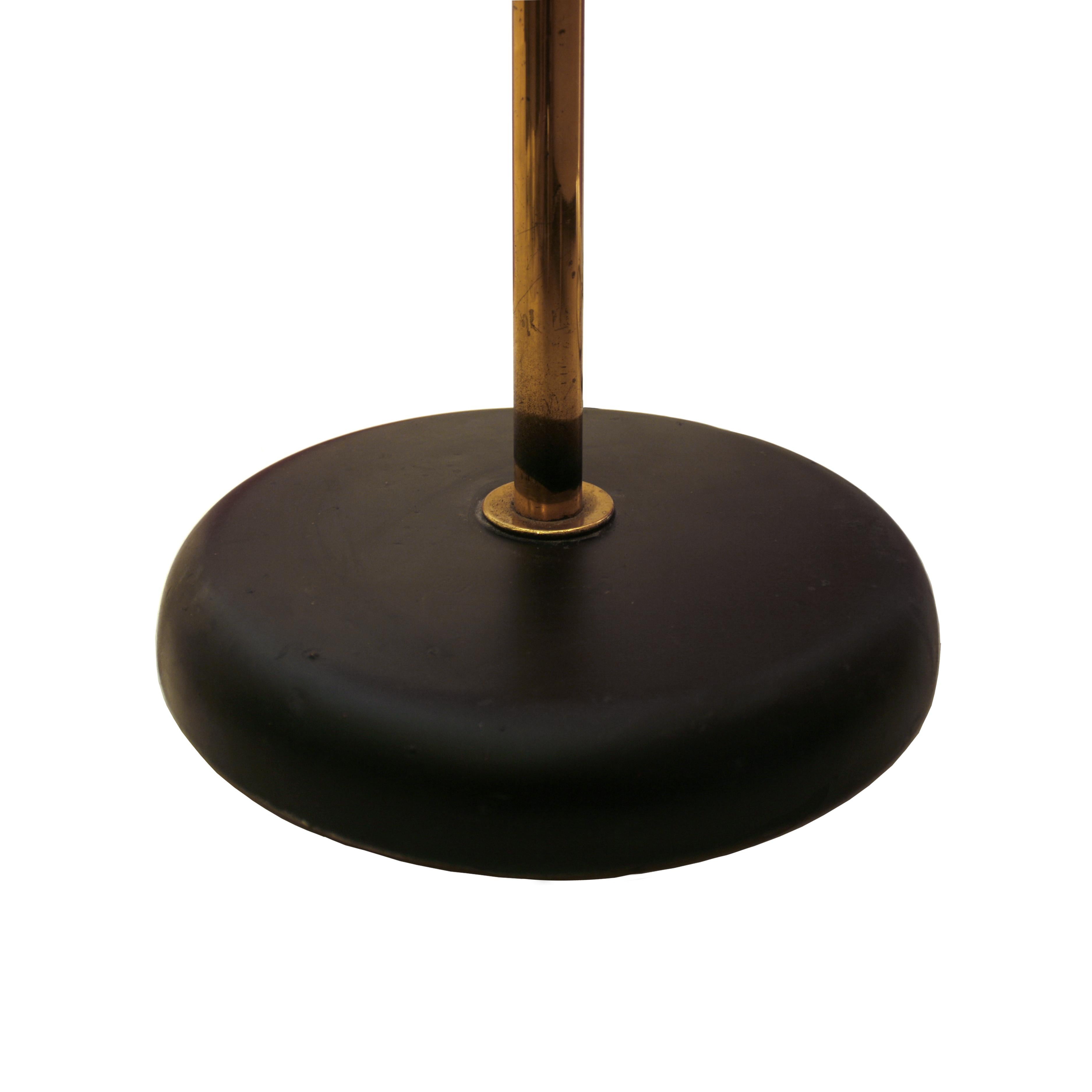 Oscar Torlasco Mid-Century Modern Brass Italian Floor Lamp For Sale 4