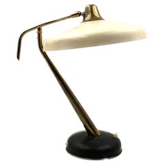 Oscar Torlasco Mod. 331 Brass Desk / Table Lamp, Prod. Lumi, circa 1950