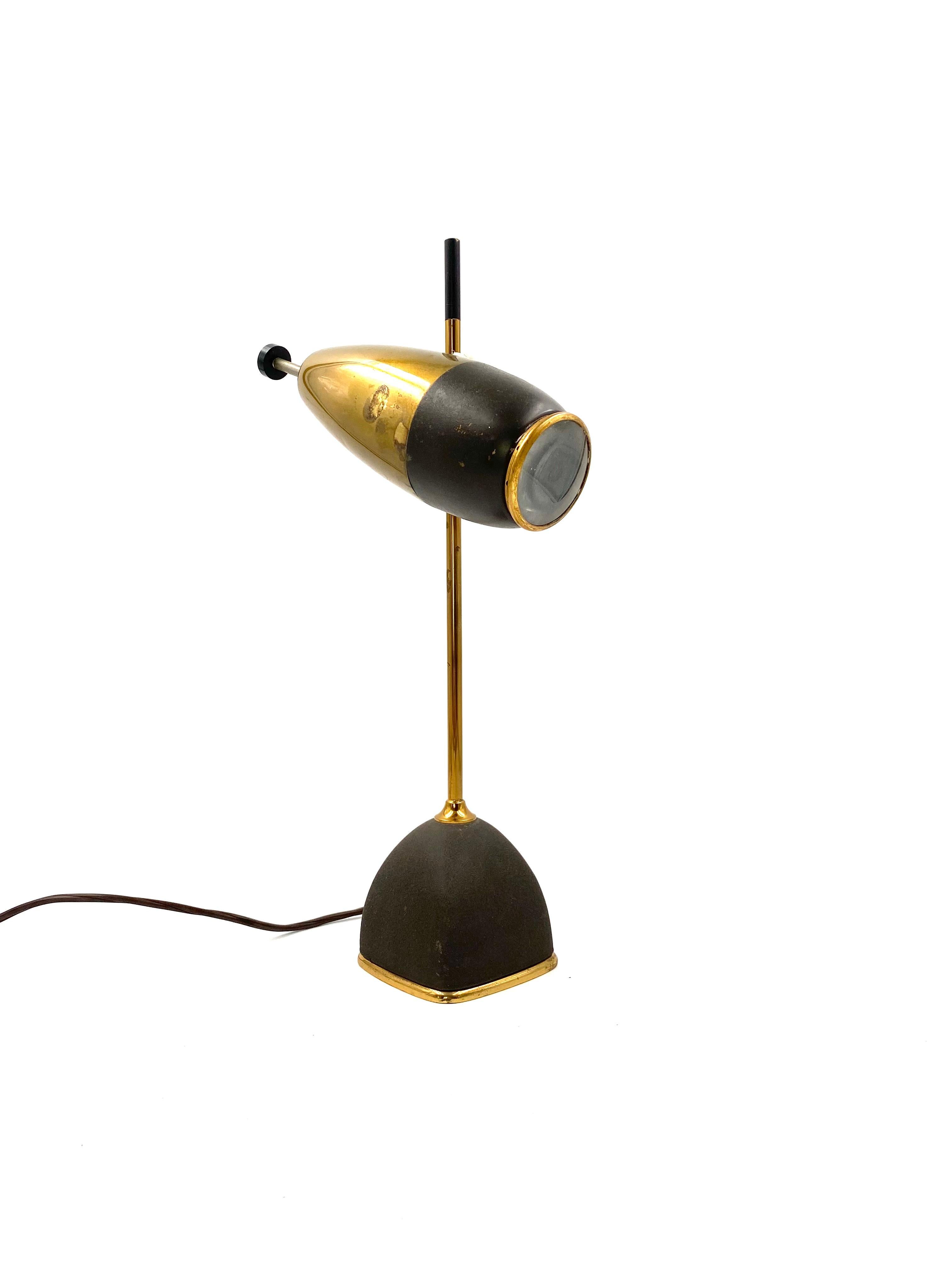 Italian Oscar Torlasco, Mod. 577 Table / Desk Lamp, Lumi Milan, Italy, 1960 For Sale