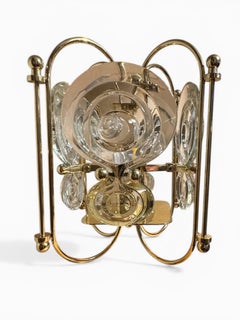 Oscar Torlasco Optical 1970s Brass & Glass Optical Lenses Table lamp