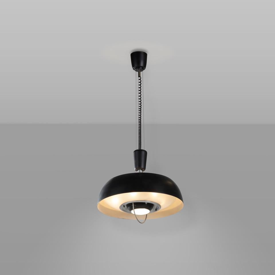 Mid-20th Century Oscar Torlasco Pair of adjustable chandeliers for Lumi, Italian Design 1960s For Sale