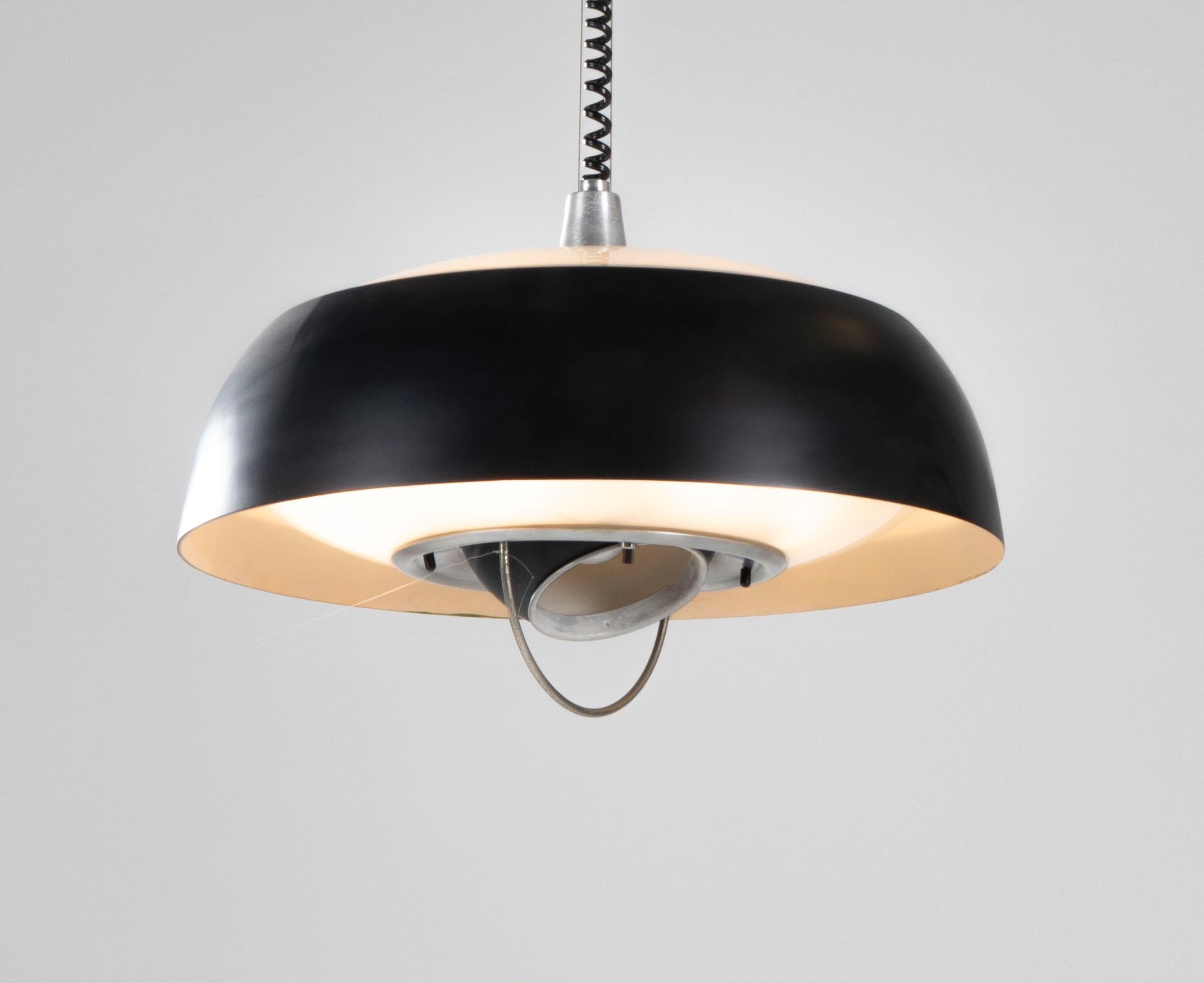 Oscar Torlasco Pair of adjustable chandeliers for Lumi, Italian Design 1960s For Sale 2