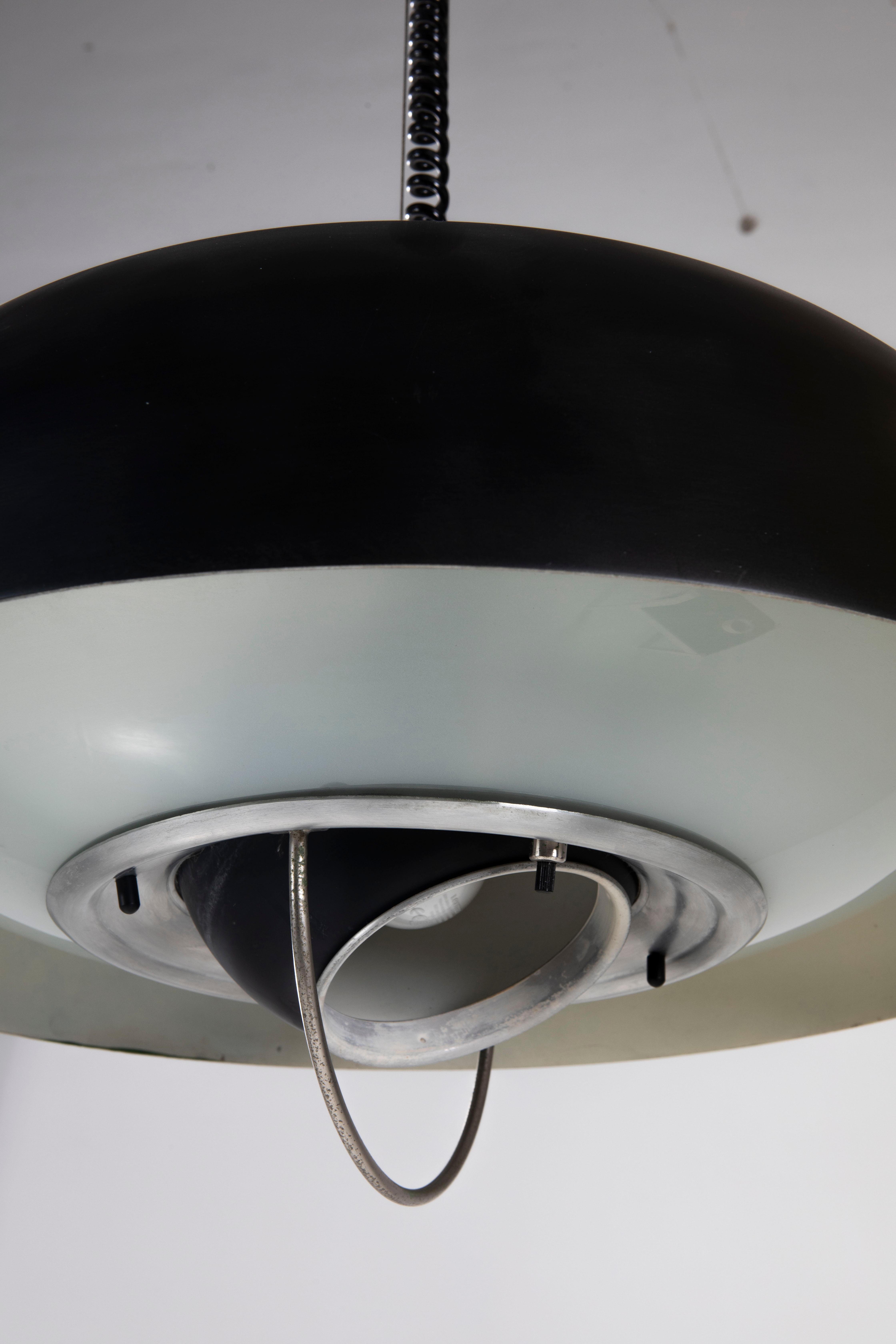 Oscar Torlasco Pair of adjustable chandeliers for Lumi, Italian Design 1960s For Sale 5