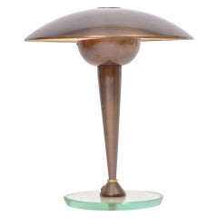 Oscar Torlasco Style Table Light with Articulated Shade