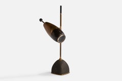 Oscar Torlasco, Table Lamp, Brass, Metal, Italy, 1950s
