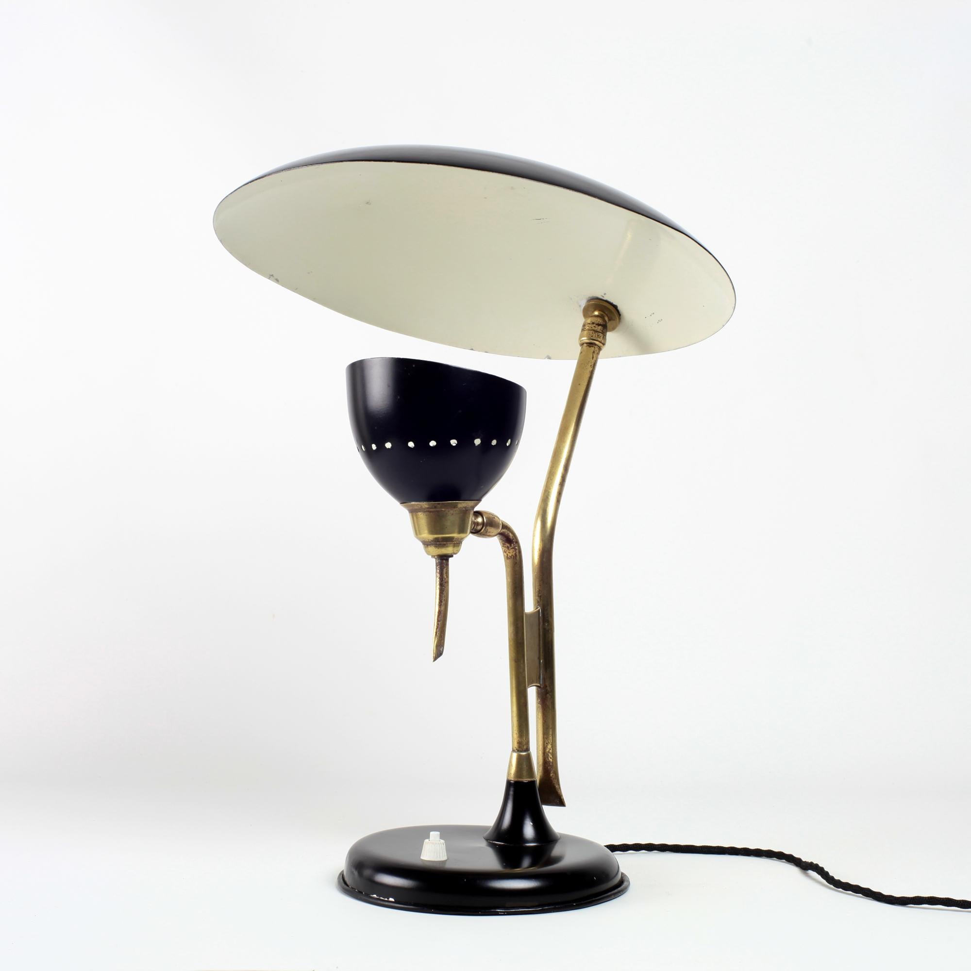 Mid-Century Modern Oscar Torlasco Table Lamp by Lumi Italy 1950's