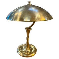 Oscar Torlasco table lamp in full brass, Italy 50s