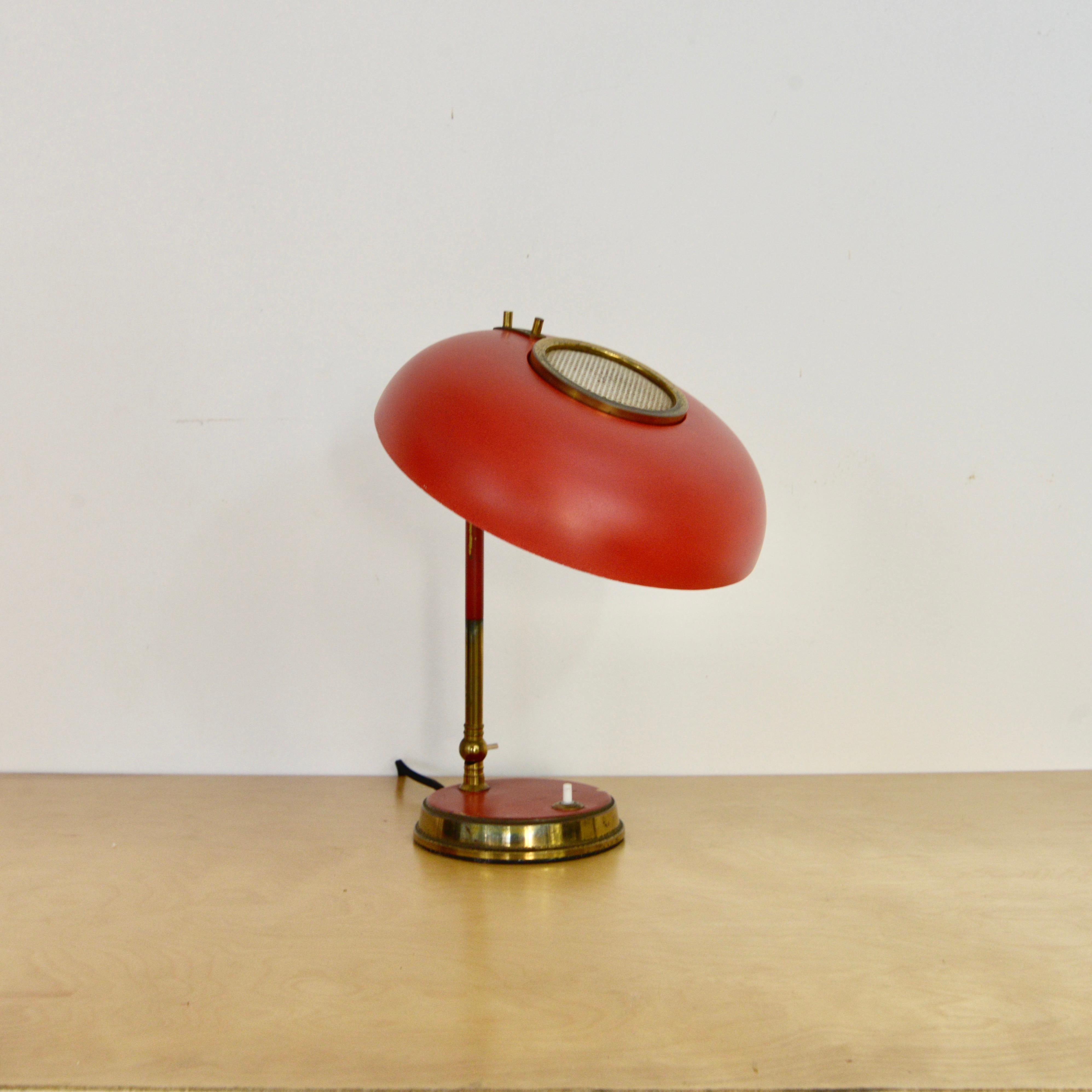 Oscar Torlasco-Tischlampe „Rot“ im Zustand „Gut“ im Angebot in Los Angeles, CA