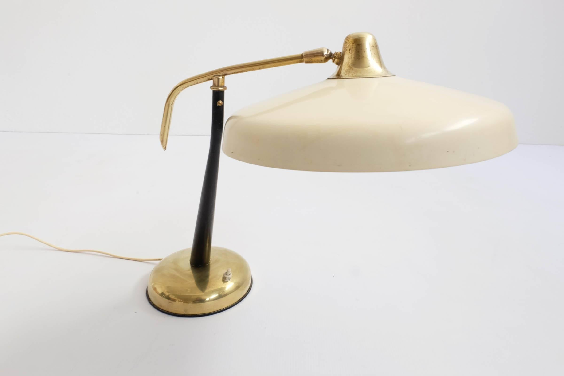 Mid-Century Modern Oscar Torlasco, Lumi, 360 Degree Revolving Table Lamp
