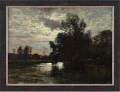 Oscar Torna, Paisaje fluvial, Grez-Sur-Loing, Nocturno