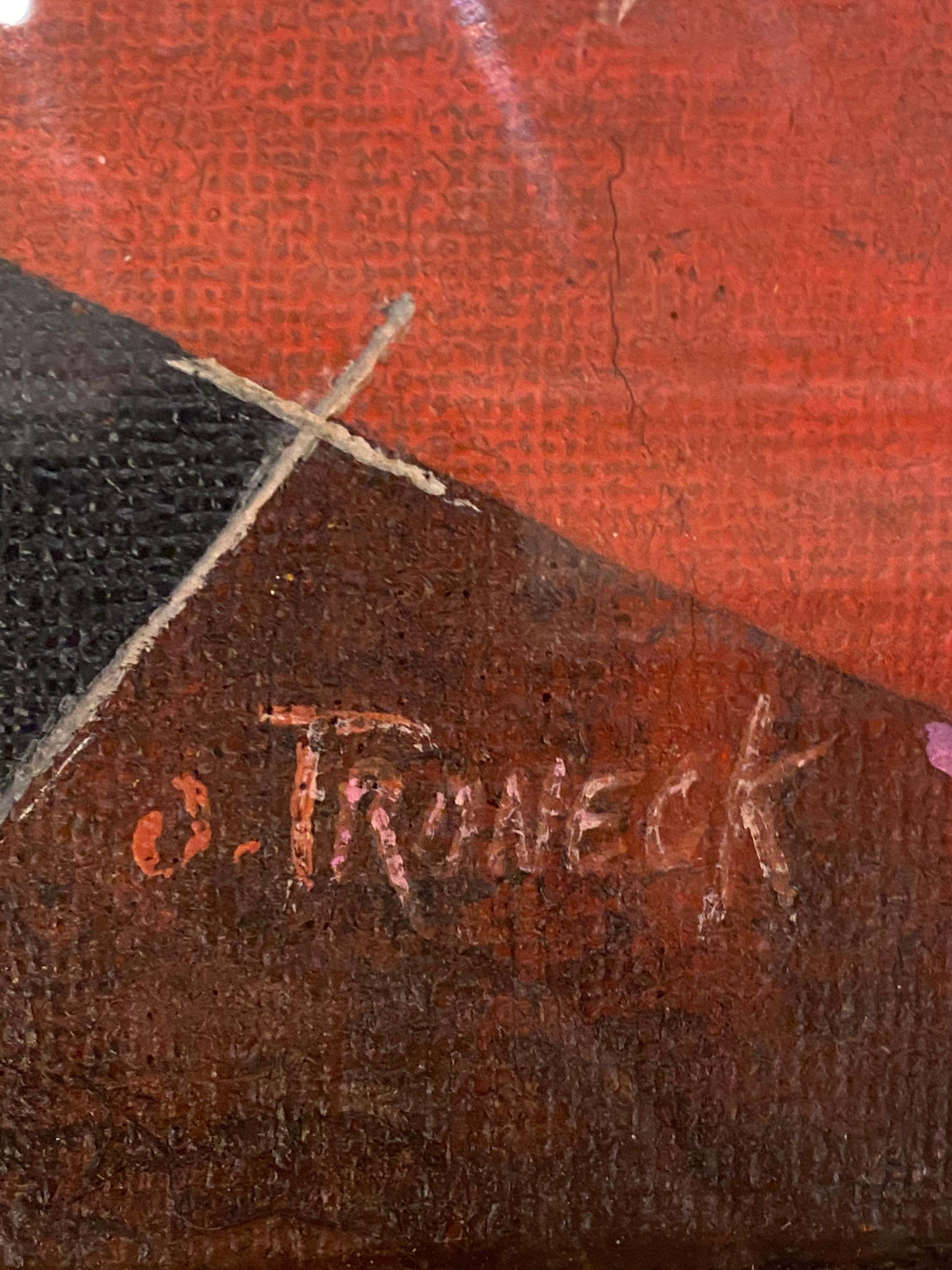 Oscar Troneck Constructivism Oil on Canvas 5