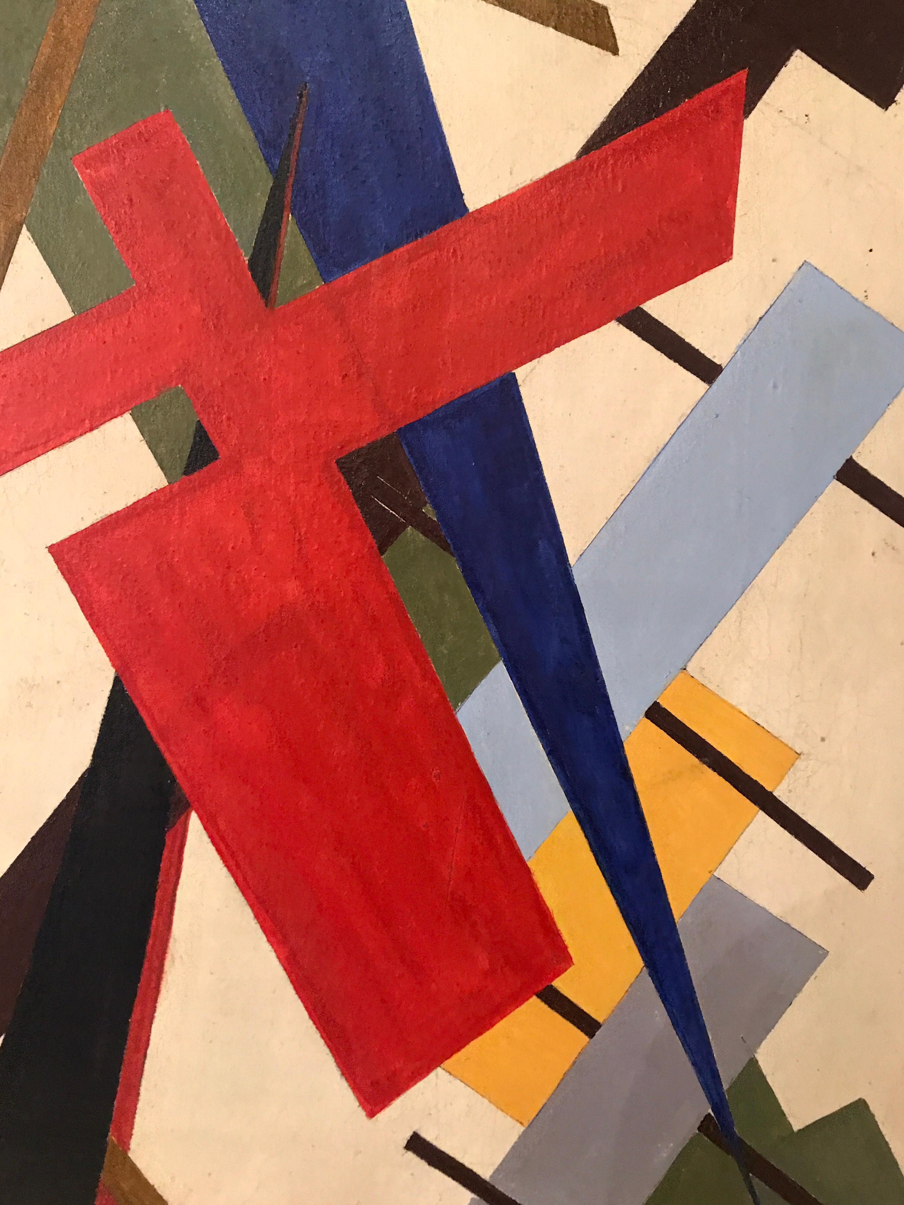 Mid-Century Modern Oscar Troneck Constructivism Painting