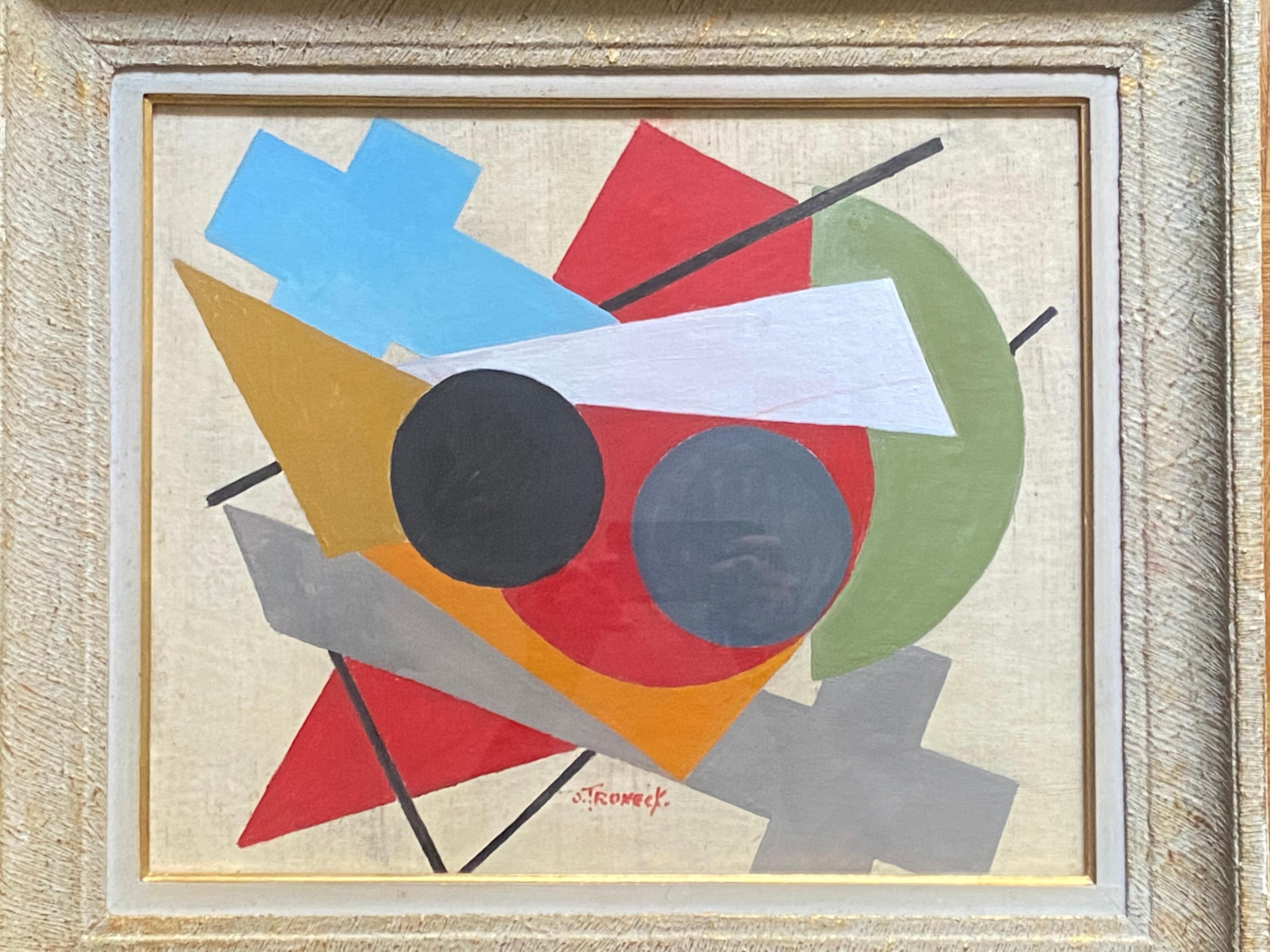 Oscar Troneck Constructivism Painting 1