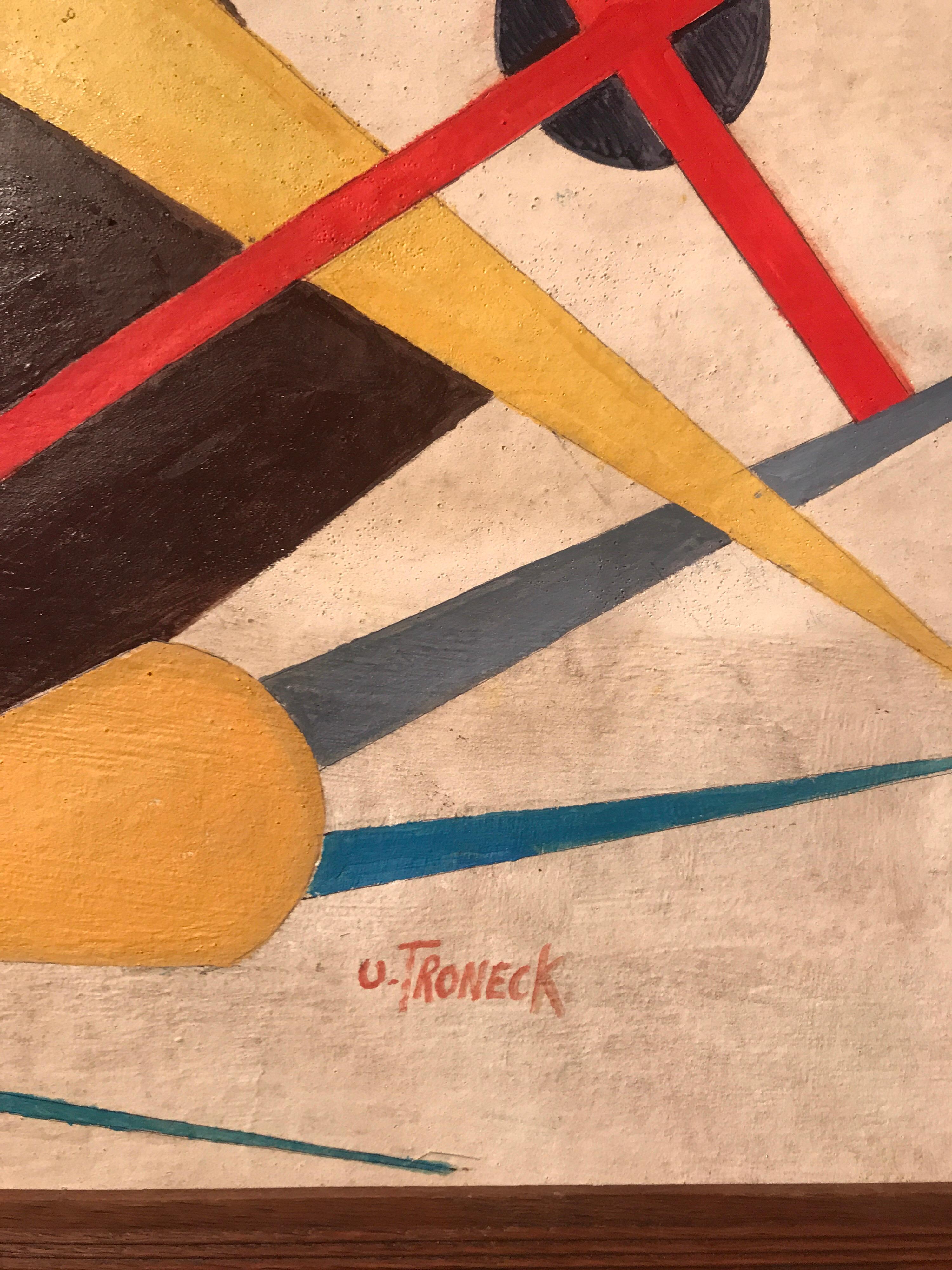 Oscar Troneck Oil on Canvas In Good Condition In Saint-Ouen, FR