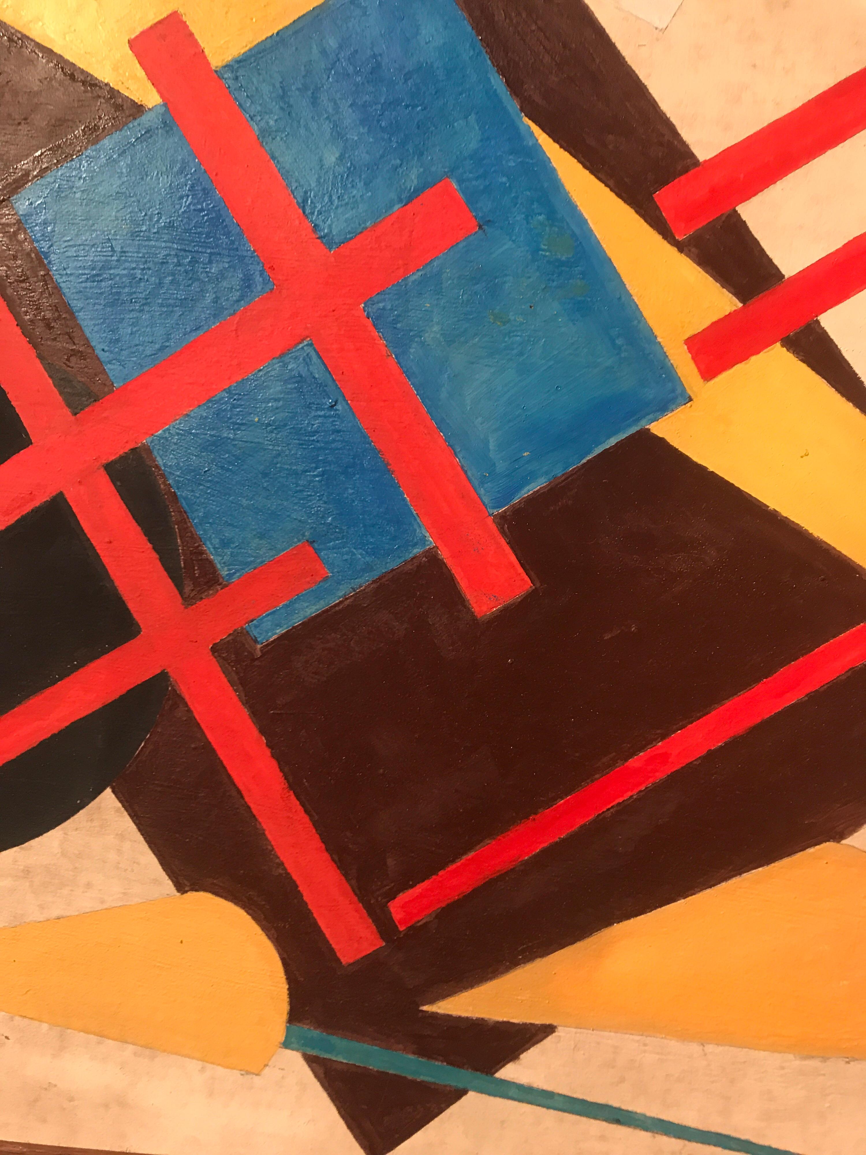 Mid-20th Century Oscar Troneck Oil on Canvas