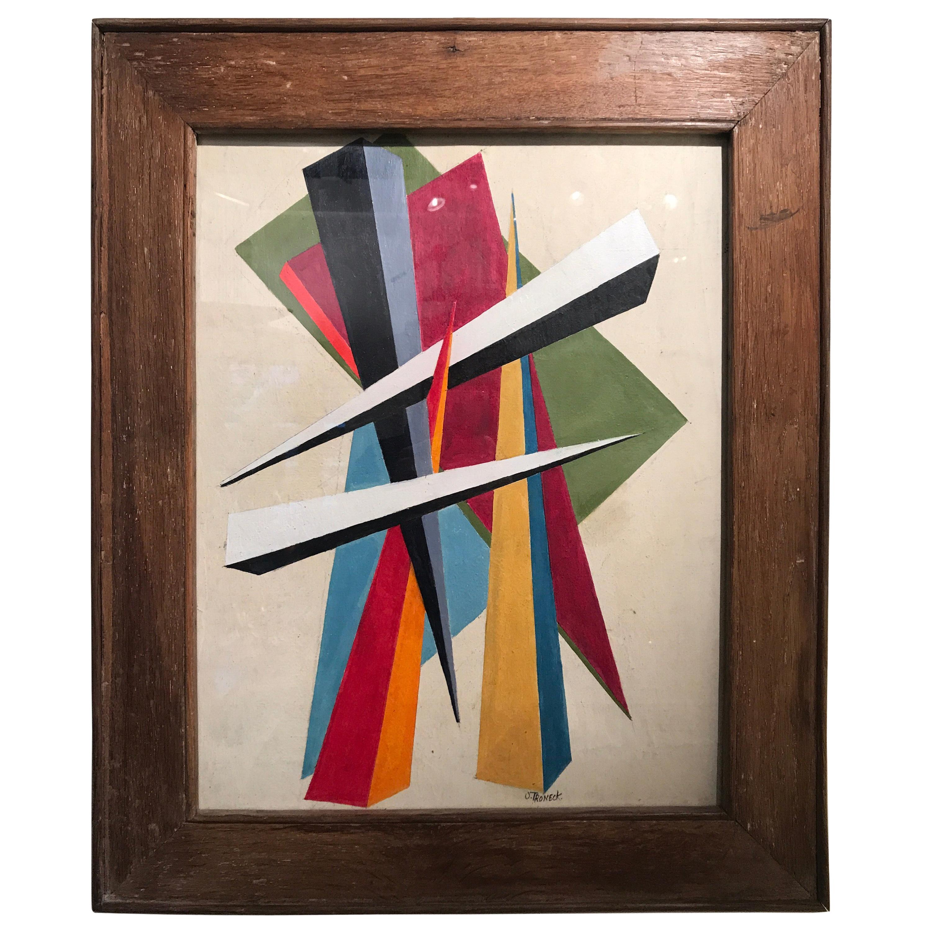 Oscar Troneck Oil on Canvas
